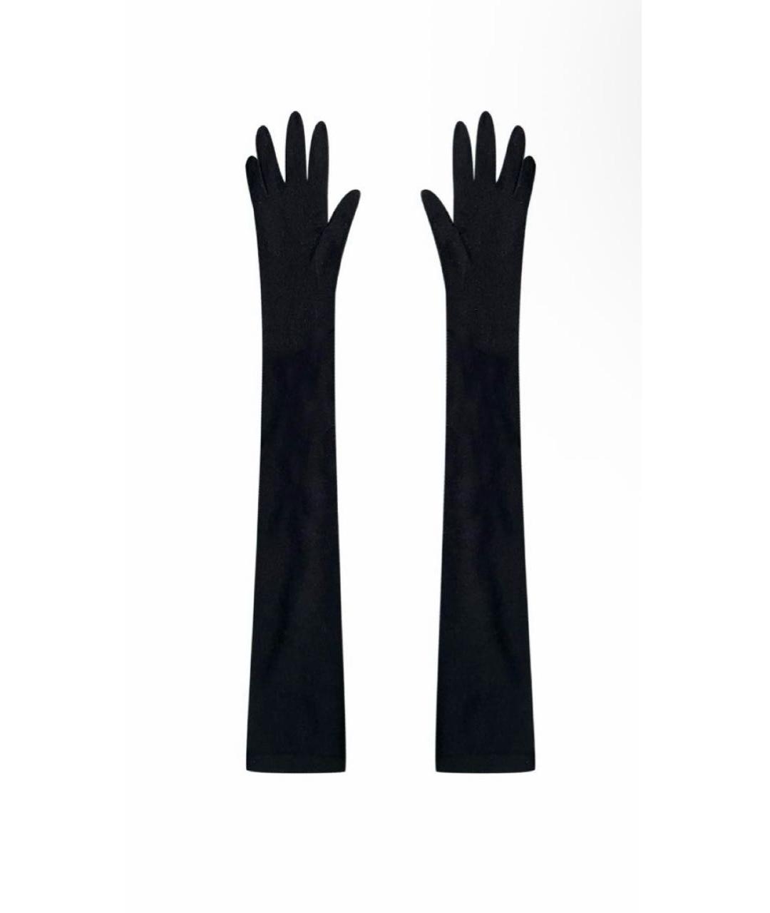 DOLCE&GABBANA Антрацитовые шерстяные перчатки, фото 6