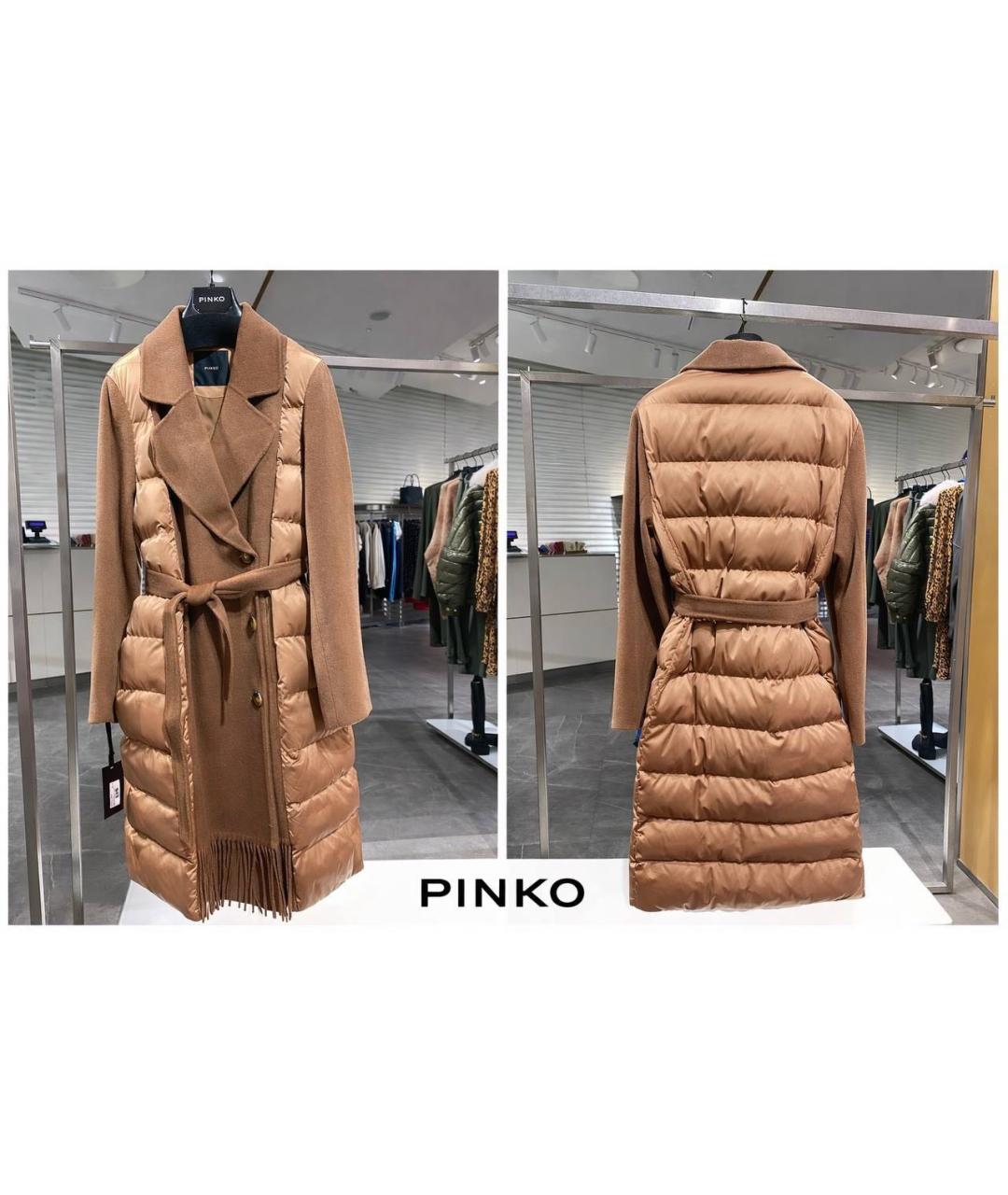 PINKO Коричневое пальто, фото 2
