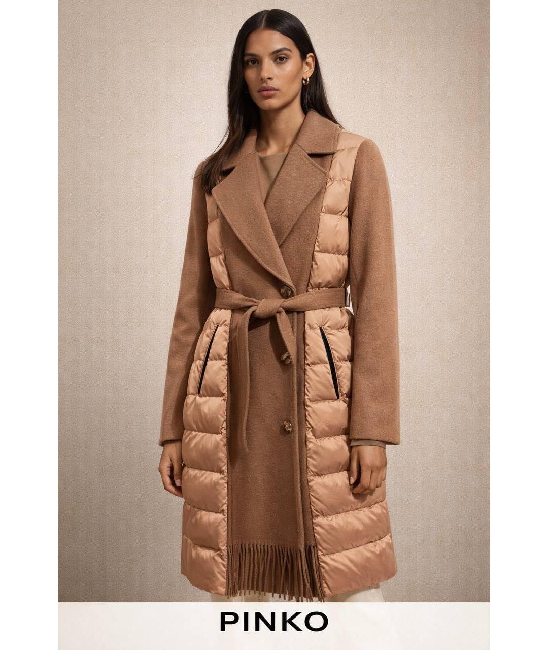 PINKO Коричневое пальто, фото 3