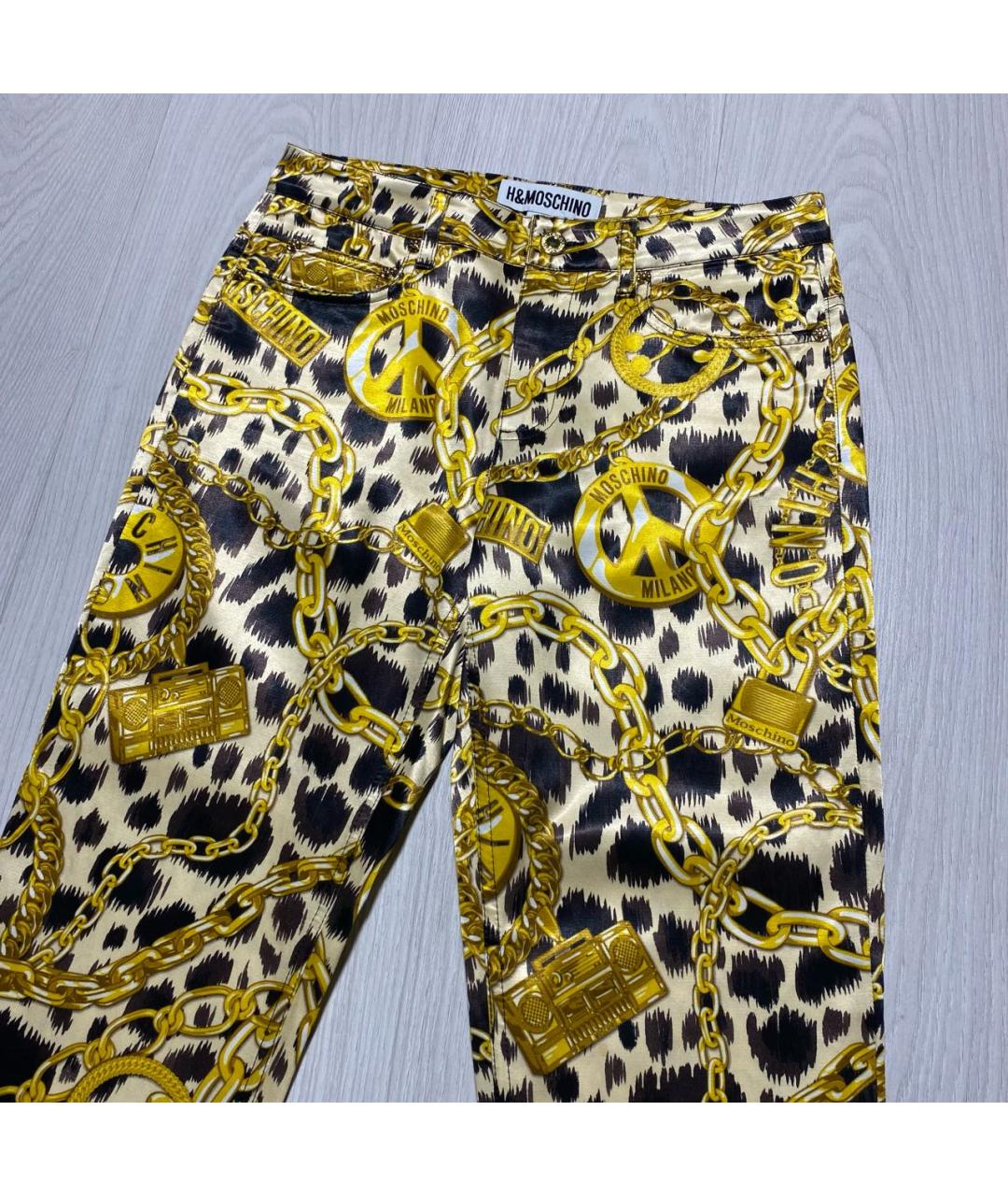 MOSCHINO Мульти брюки узкие, фото 2