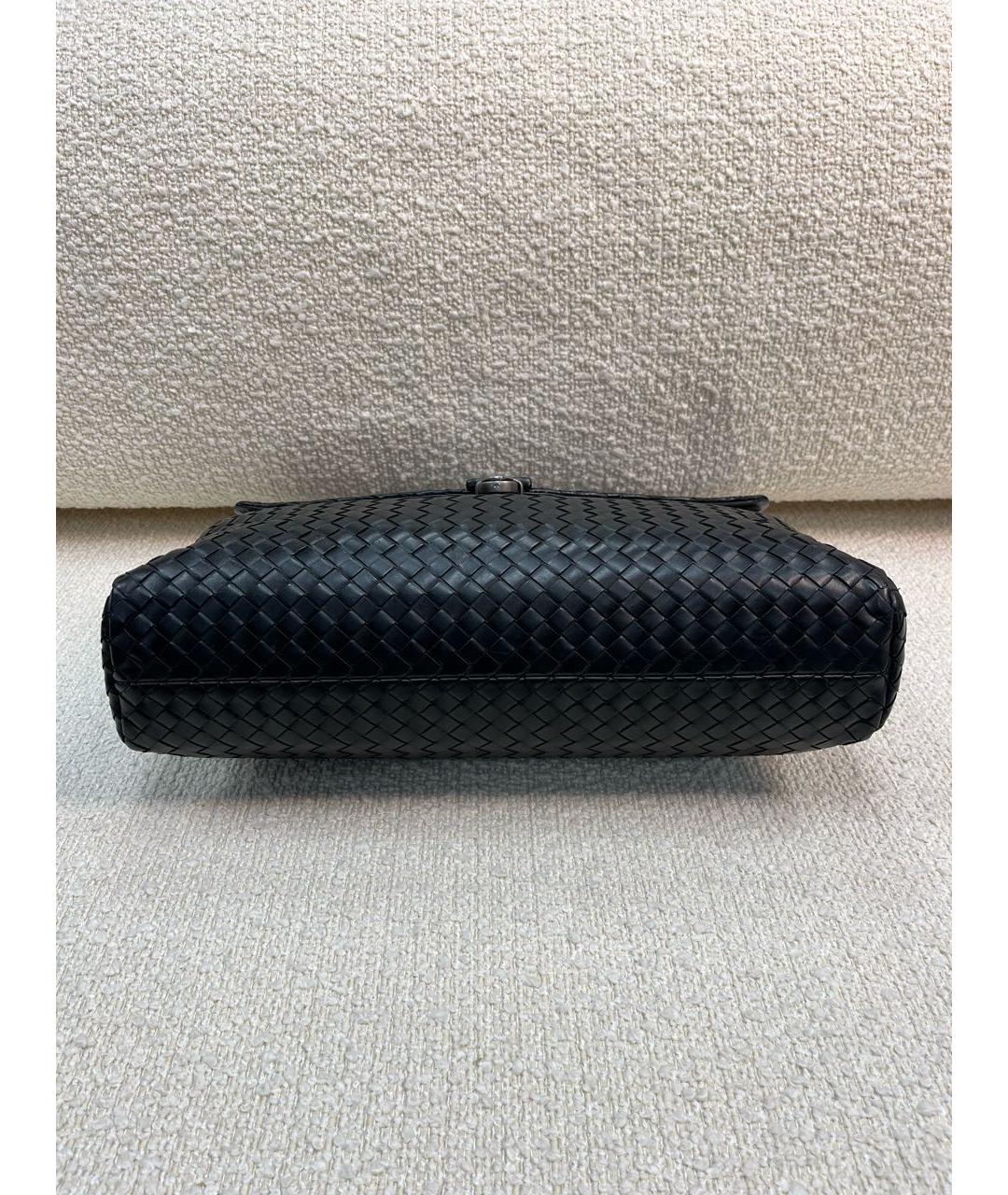 BOTTEGA VENETA Черный кожаный портфель, фото 6