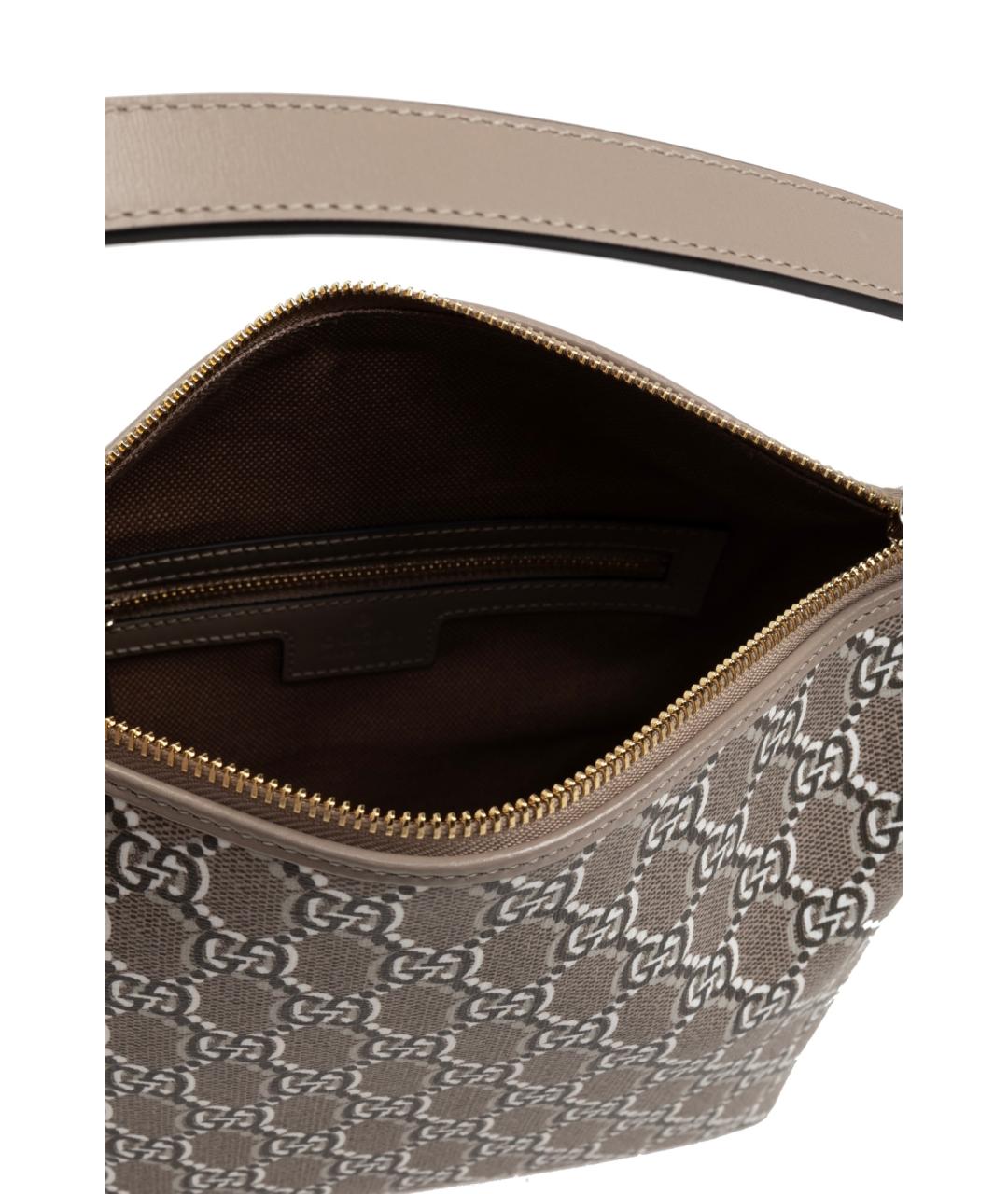 GUCCI Коричневая сумка с короткими ручками, фото 5