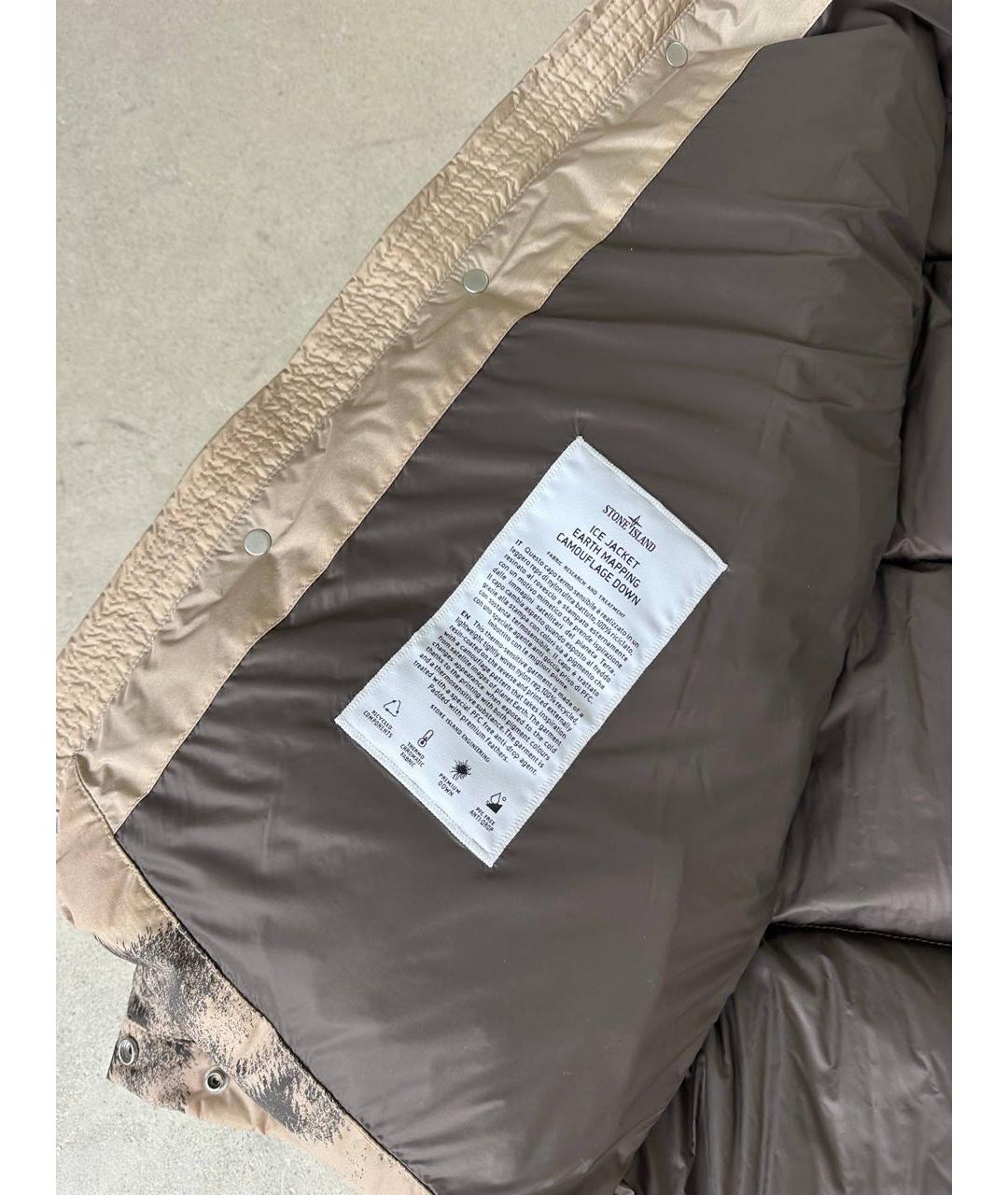 STONE ISLAND Хаки пуховик, фото 4