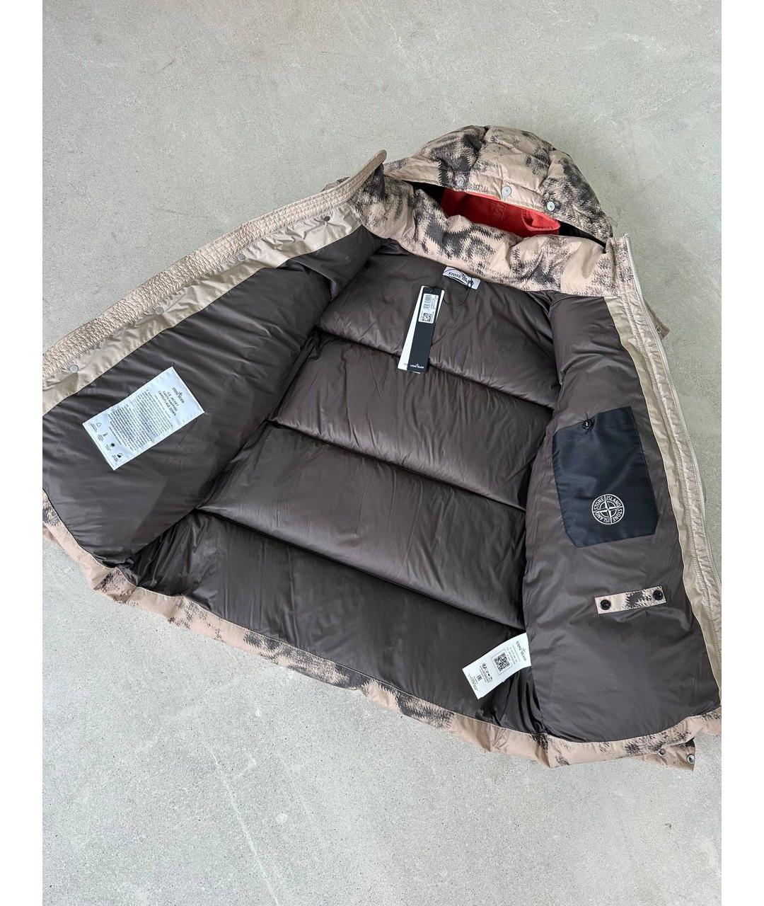 STONE ISLAND Хаки пуховик, фото 3