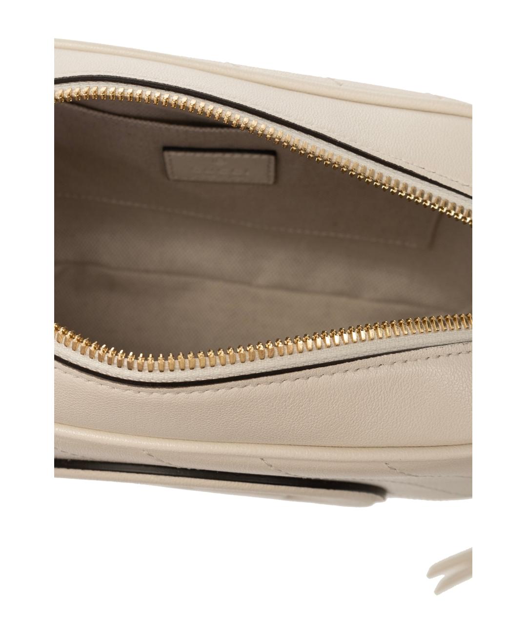 GUCCI Серая кожаная сумка через плечо, фото 6