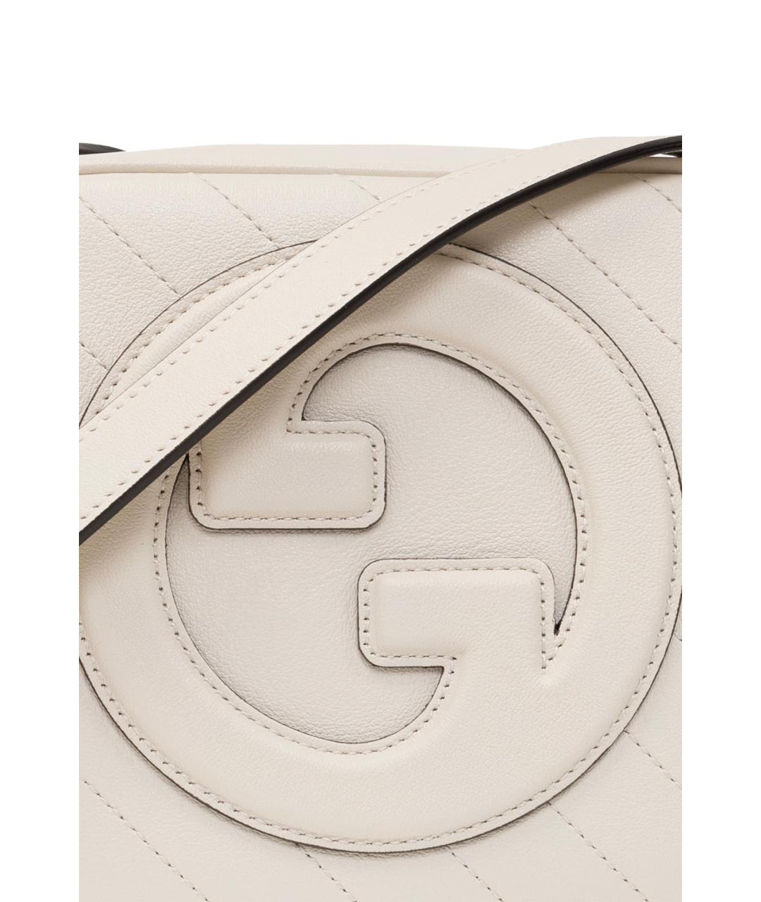 GUCCI Серая кожаная сумка через плечо, фото 5