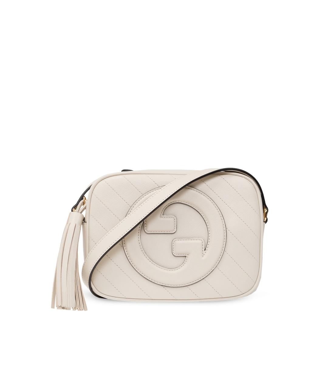 GUCCI Серая кожаная сумка через плечо, фото 1