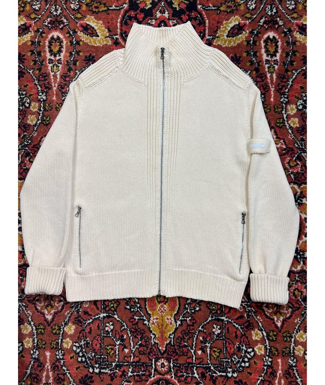 PRADA Бежевый шерстяной джемпер / свитер, фото 7