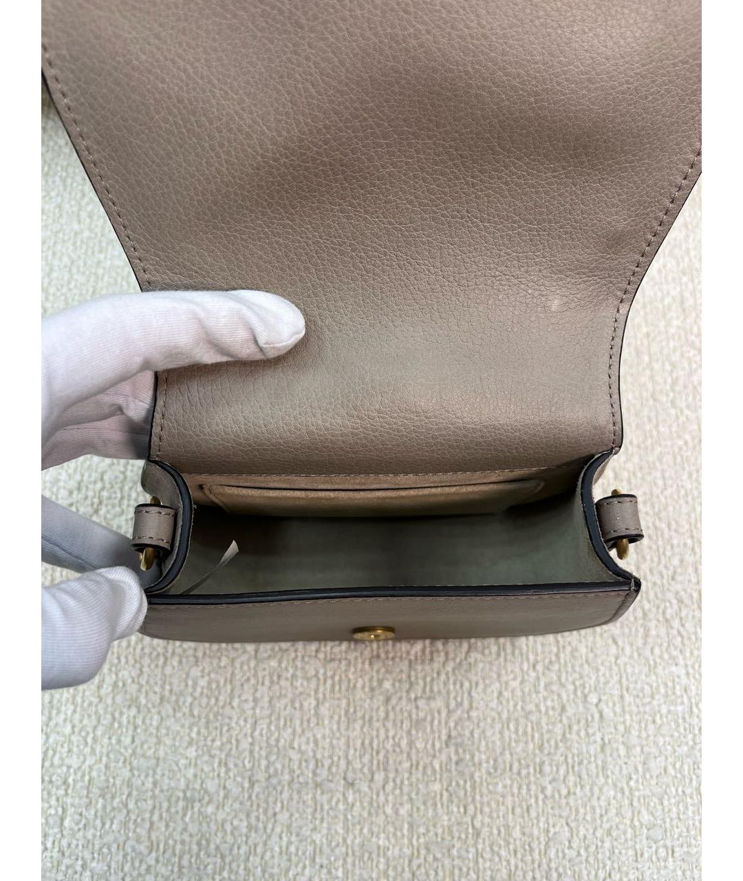 CHLOE Антрацитовая кожаная сумка с короткими ручками, фото 4