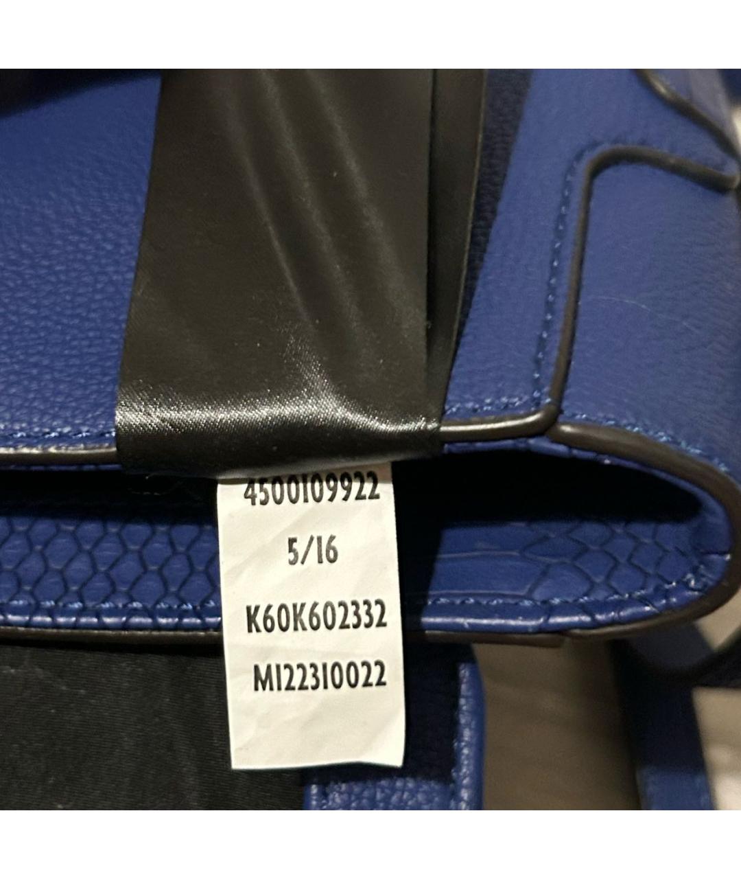 CALVIN KLEIN Темно-синяя сумка через плечо из искусственной кожи, фото 8