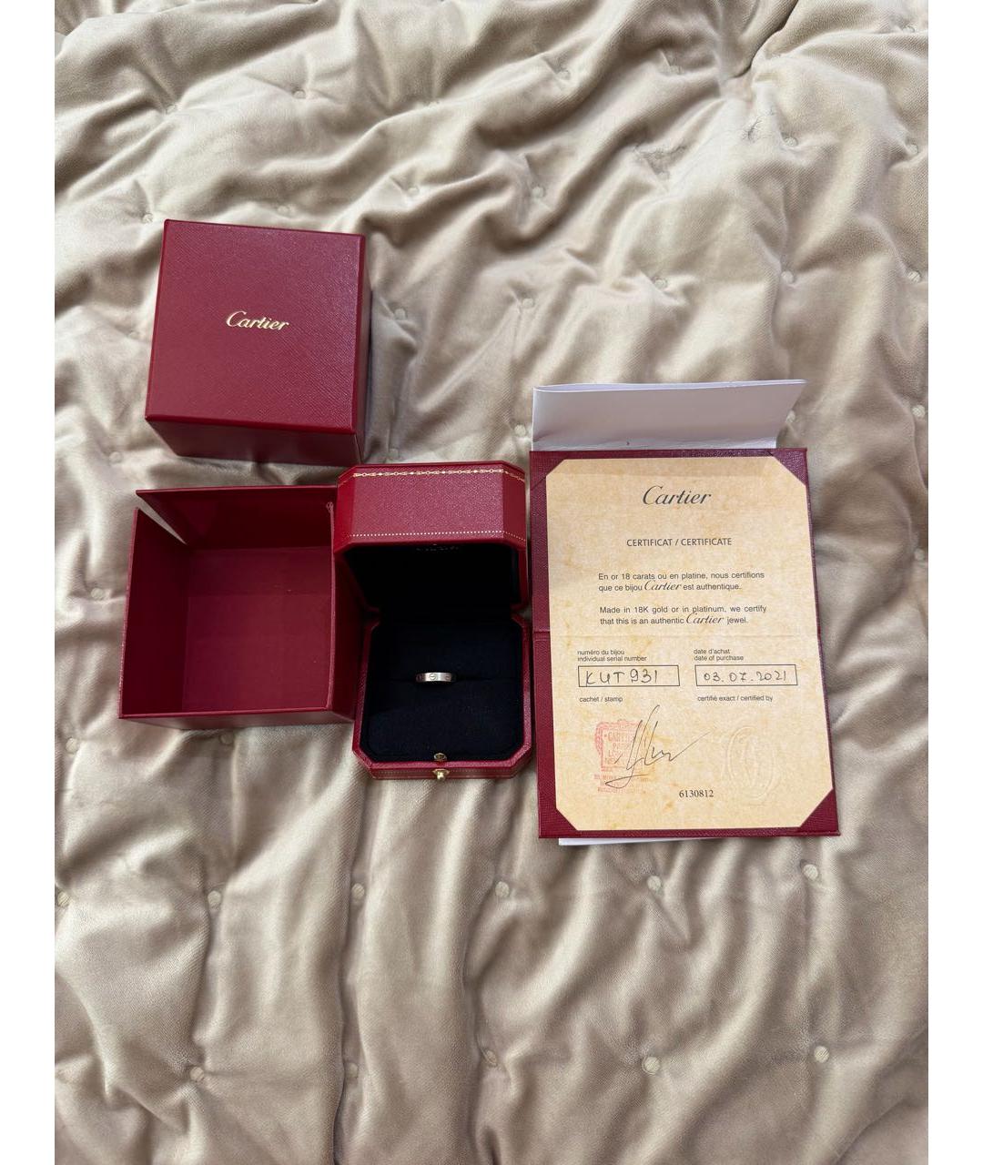 CARTIER Белое кольцо из белого золота, фото 3