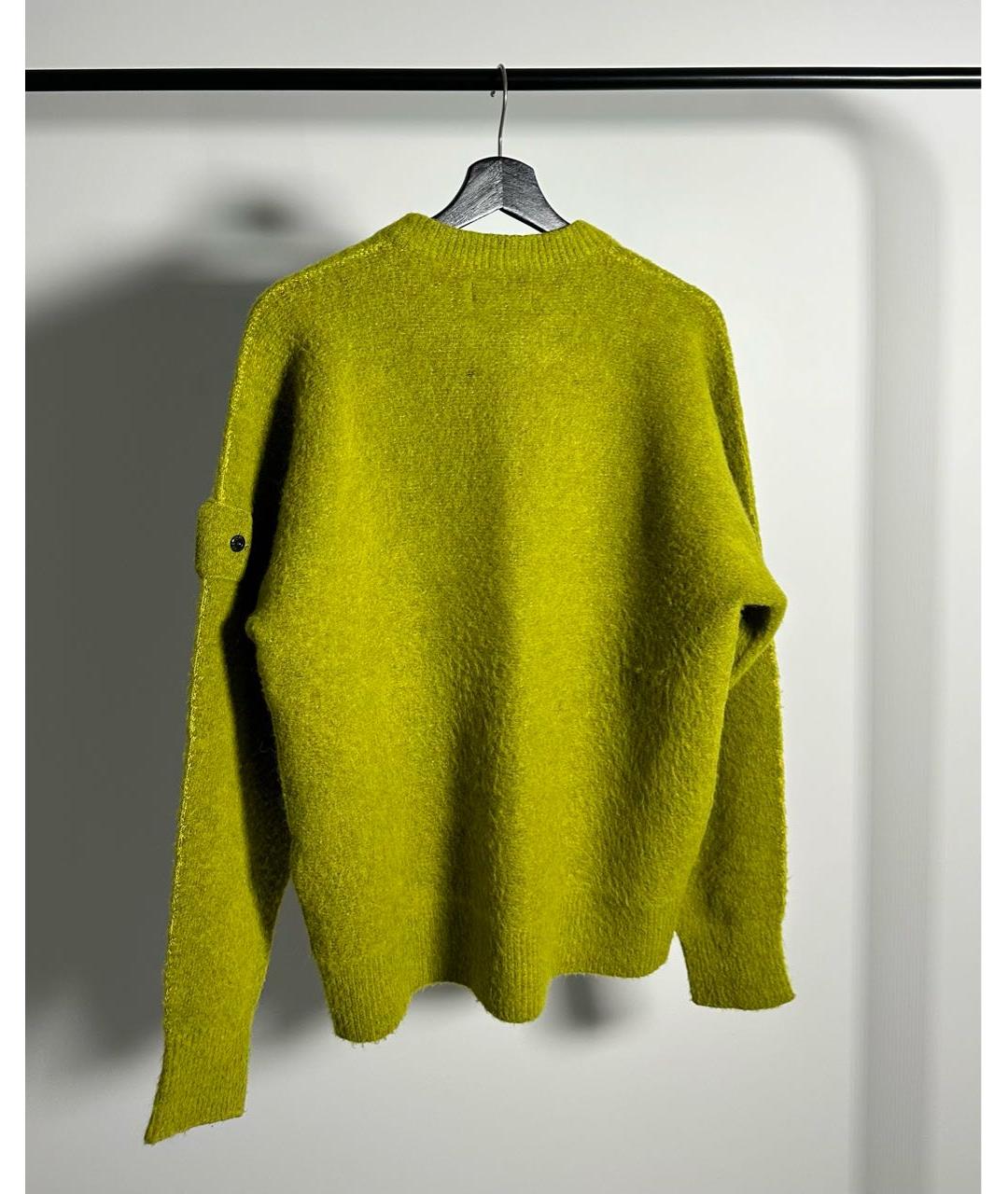 STONE ISLAND SHADOW PROJECT Горчичный шерстяной джемпер / свитер, фото 2