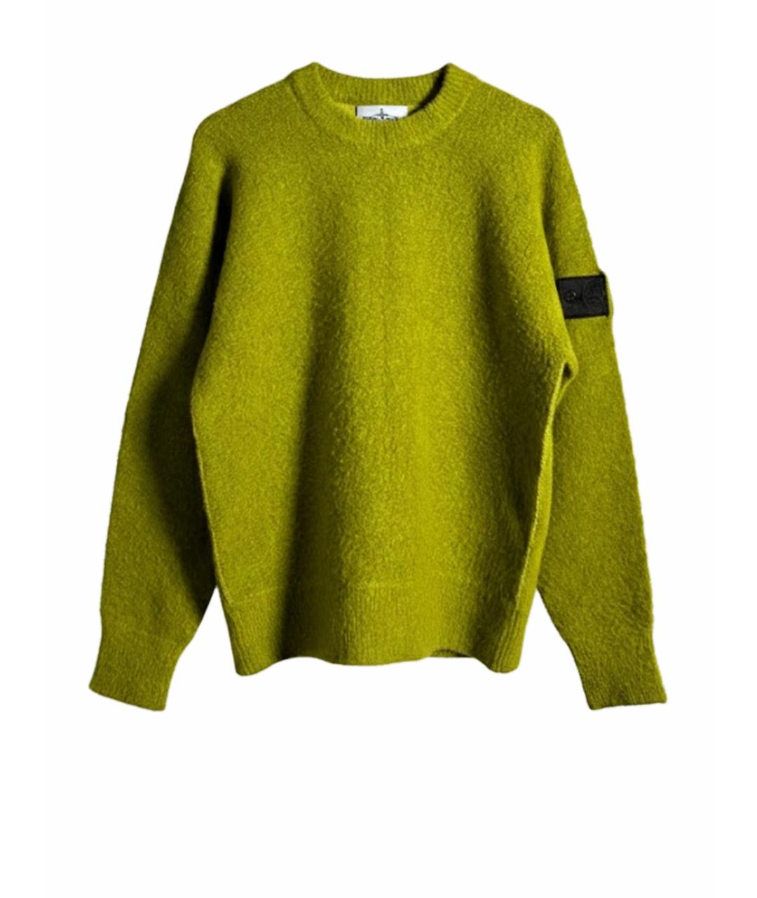 STONE ISLAND SHADOW PROJECT Горчичный шерстяной джемпер / свитер, фото 1