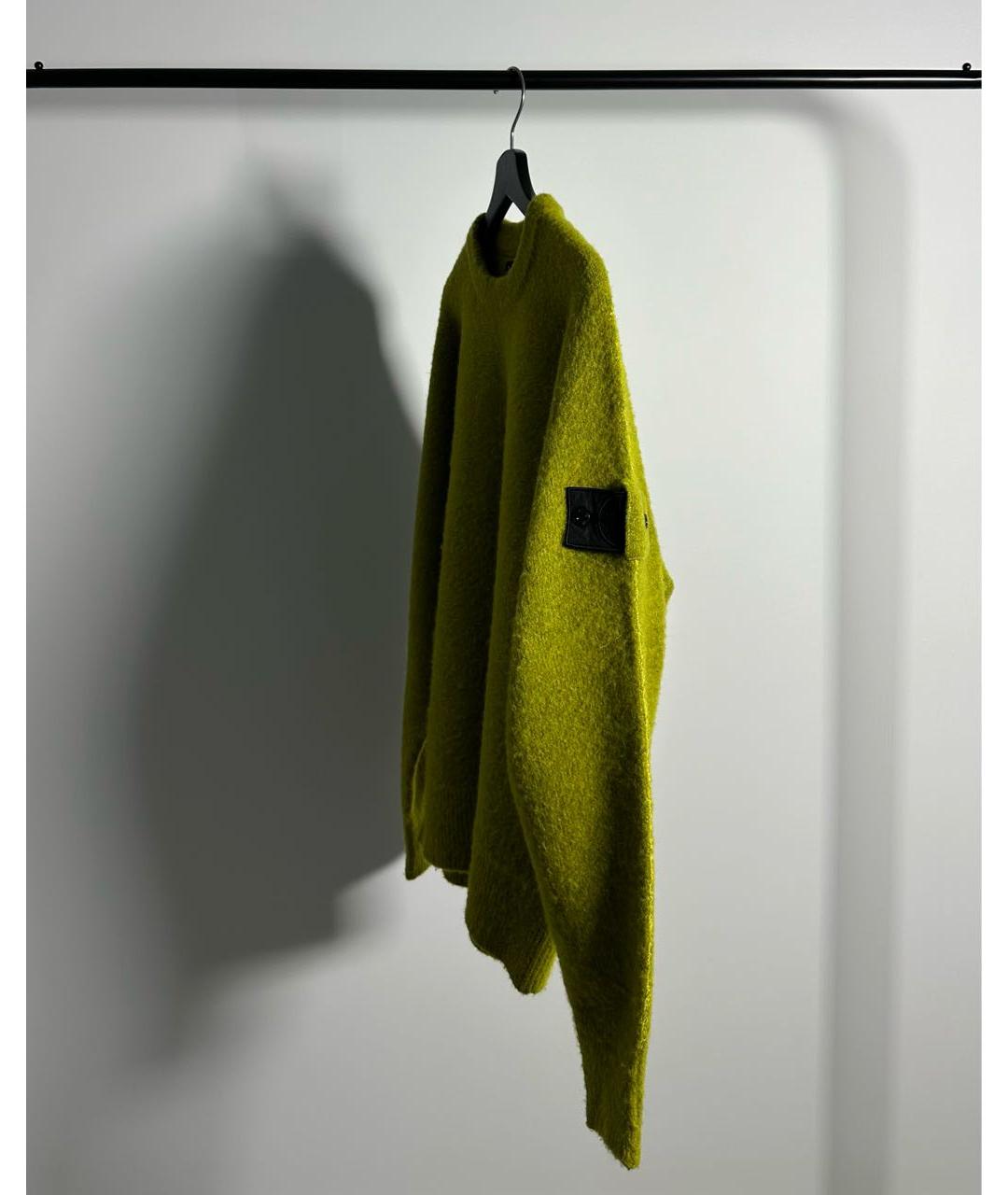 STONE ISLAND SHADOW PROJECT Горчичный шерстяной джемпер / свитер, фото 3