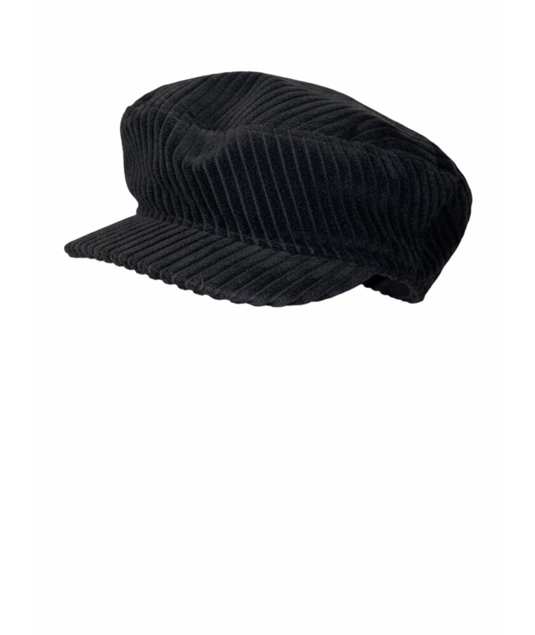 ISABEL MARANT Черная бархатная шляпа, фото 1