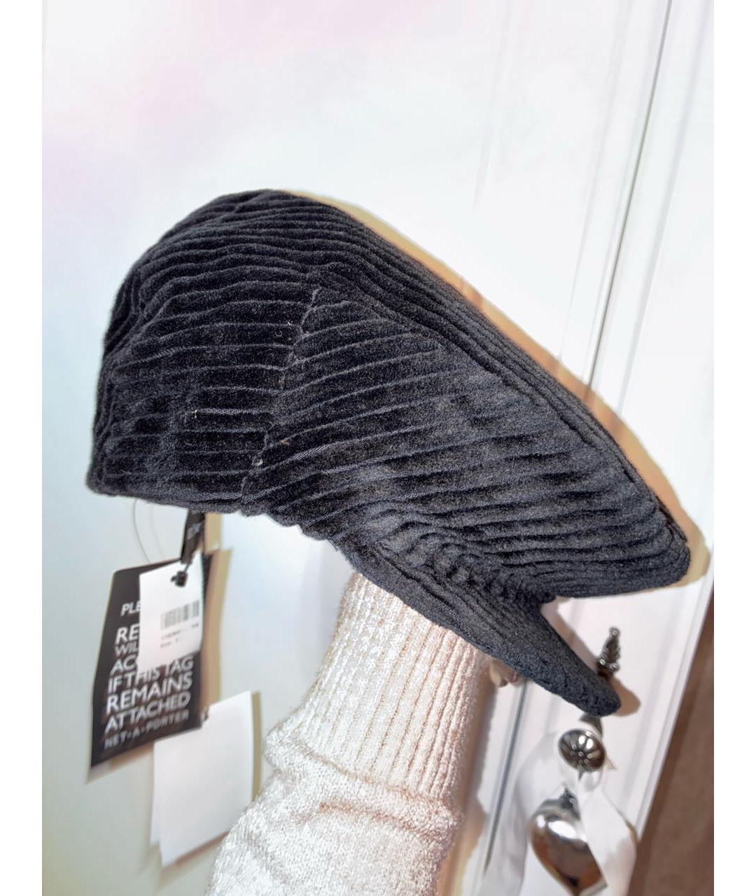 ISABEL MARANT Черная бархатная шляпа, фото 2