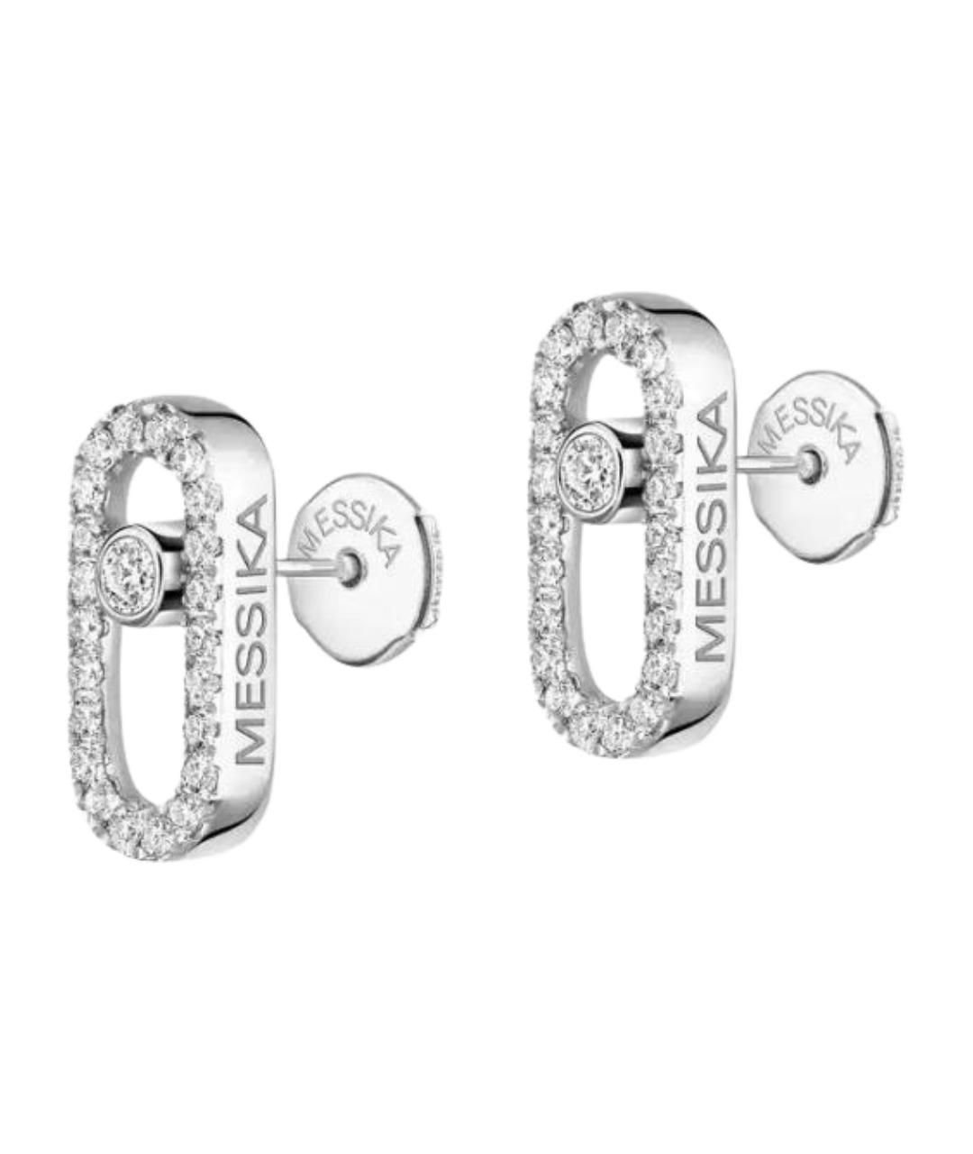 MESSIKA Серебряные серьги из белого золота, фото 1