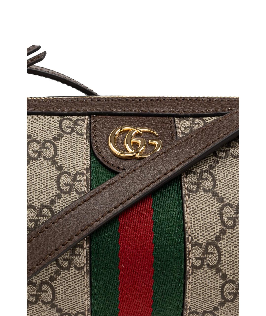 GUCCI Бежевая тканевая сумка через плечо, фото 6