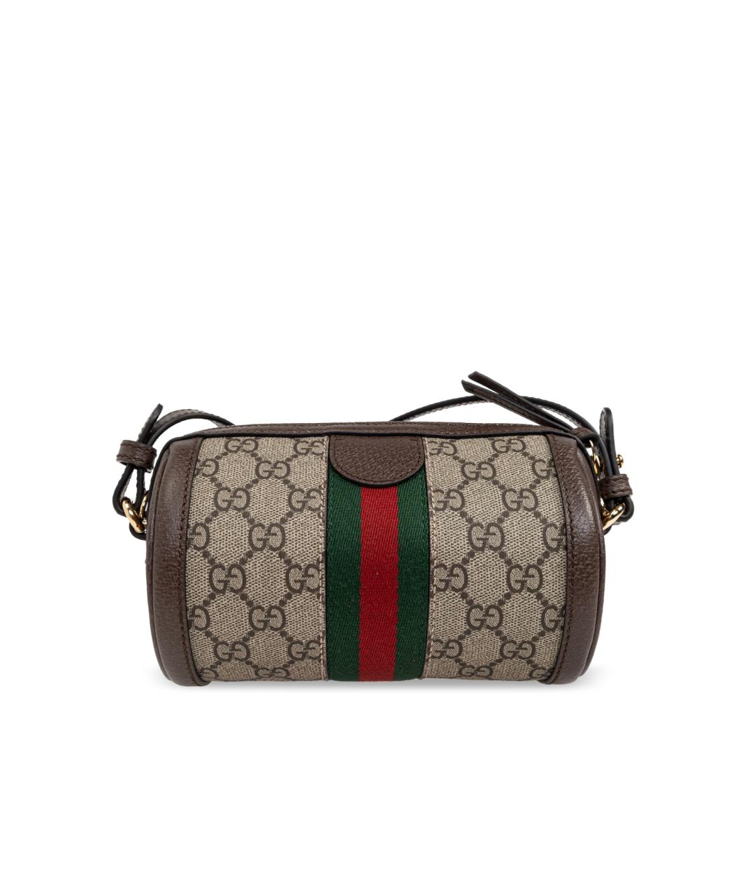 GUCCI Бежевая тканевая сумка через плечо, фото 4