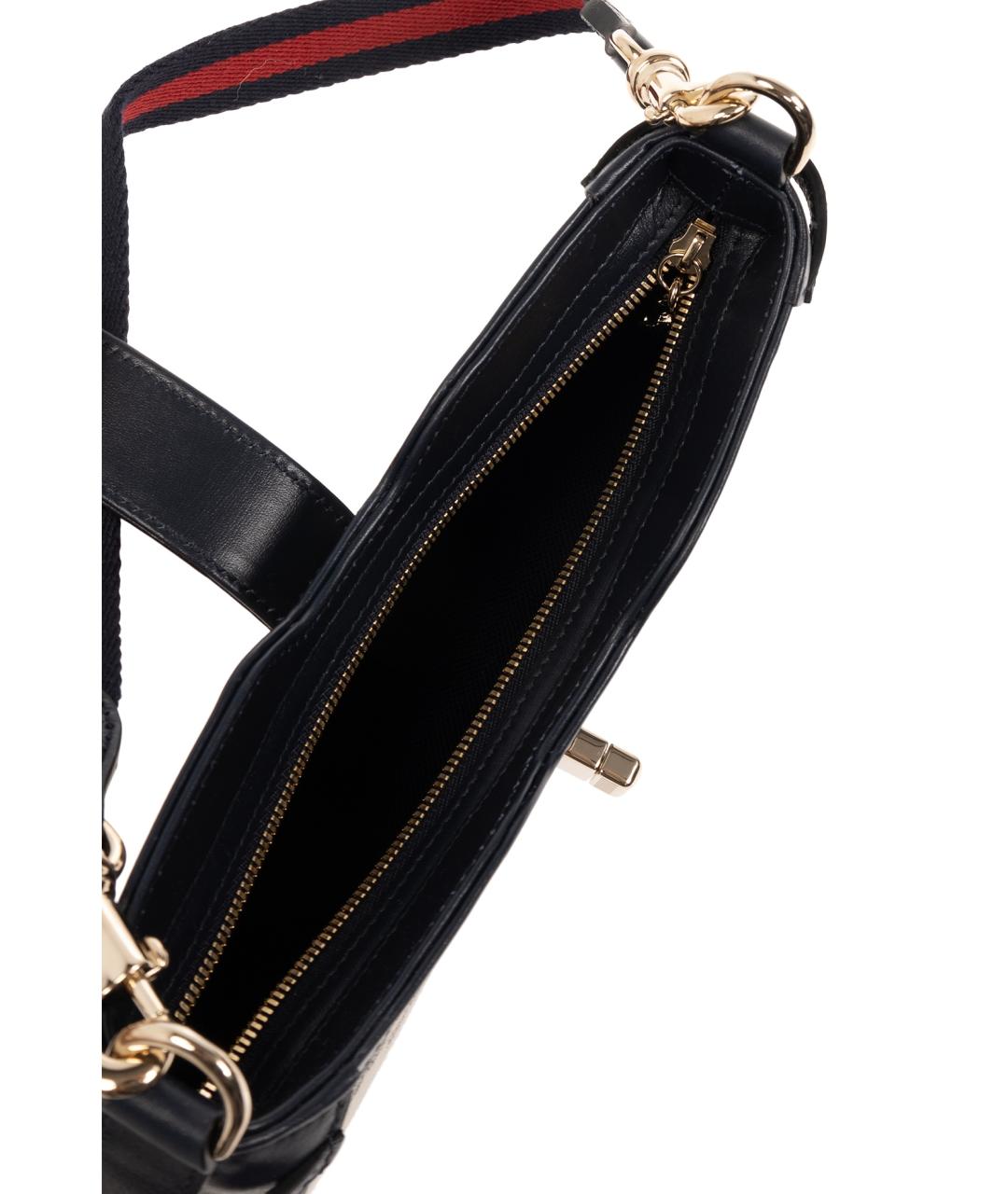 GUCCI Темно-синяя тканевая сумка через плечо, фото 6