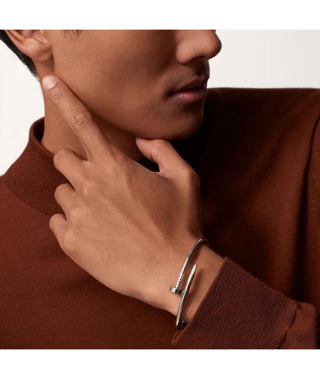 CARTIER Серебрянный браслет из белого золота, фото 3