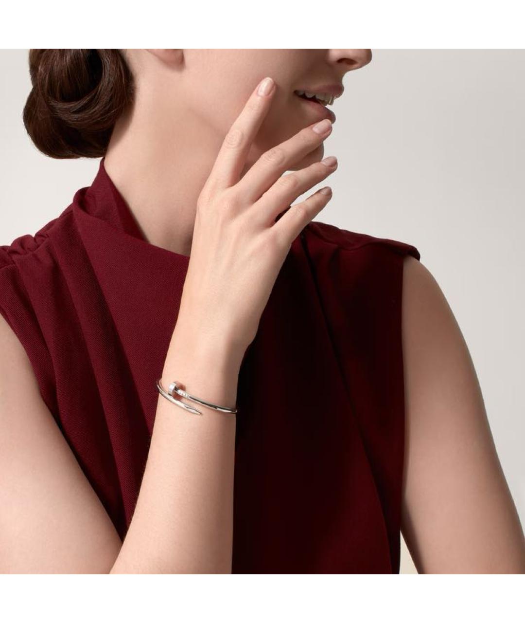 CARTIER Серебрянный браслет из белого золота, фото 4