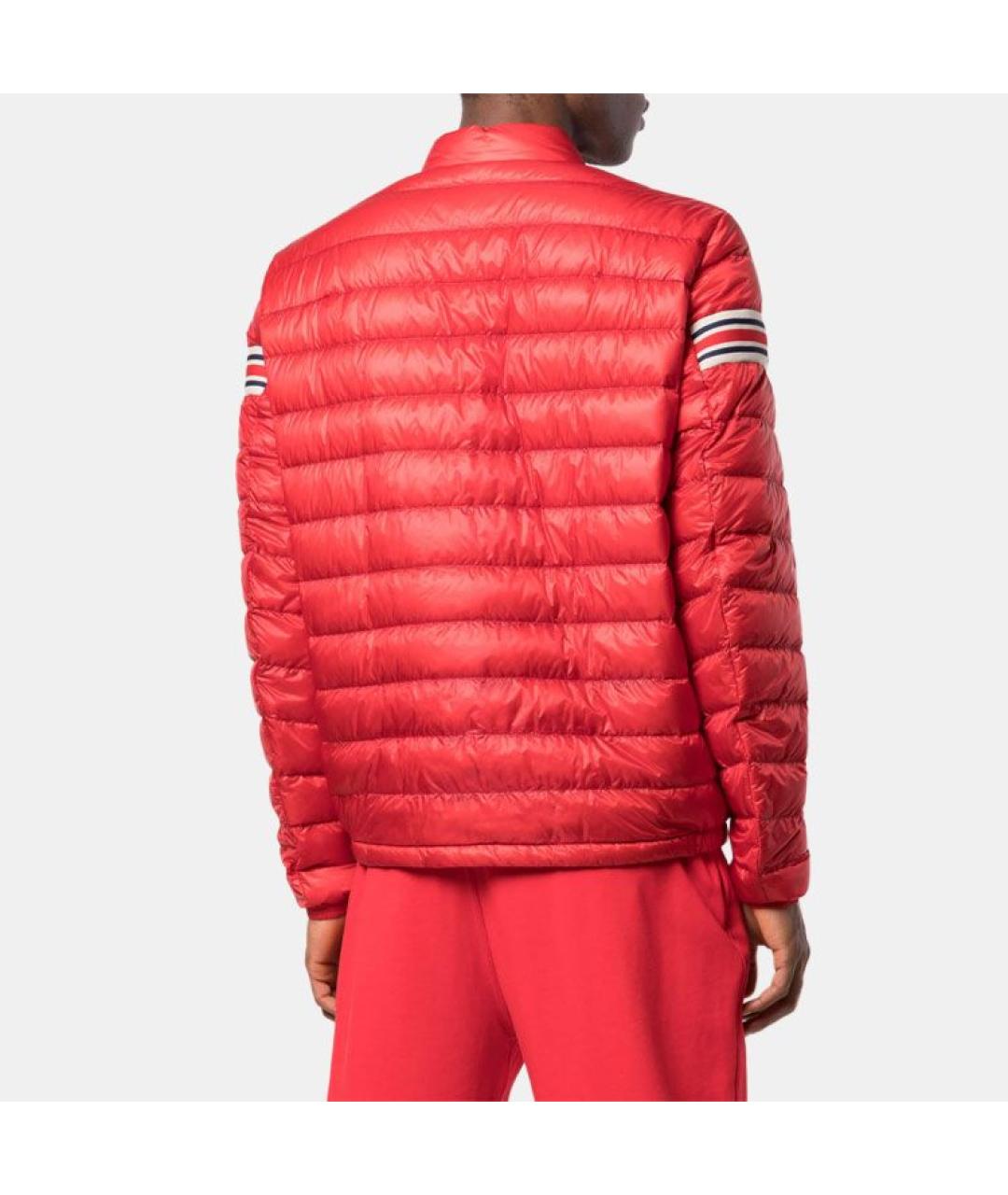 MONCLER Красная полиамидовая куртка, фото 3