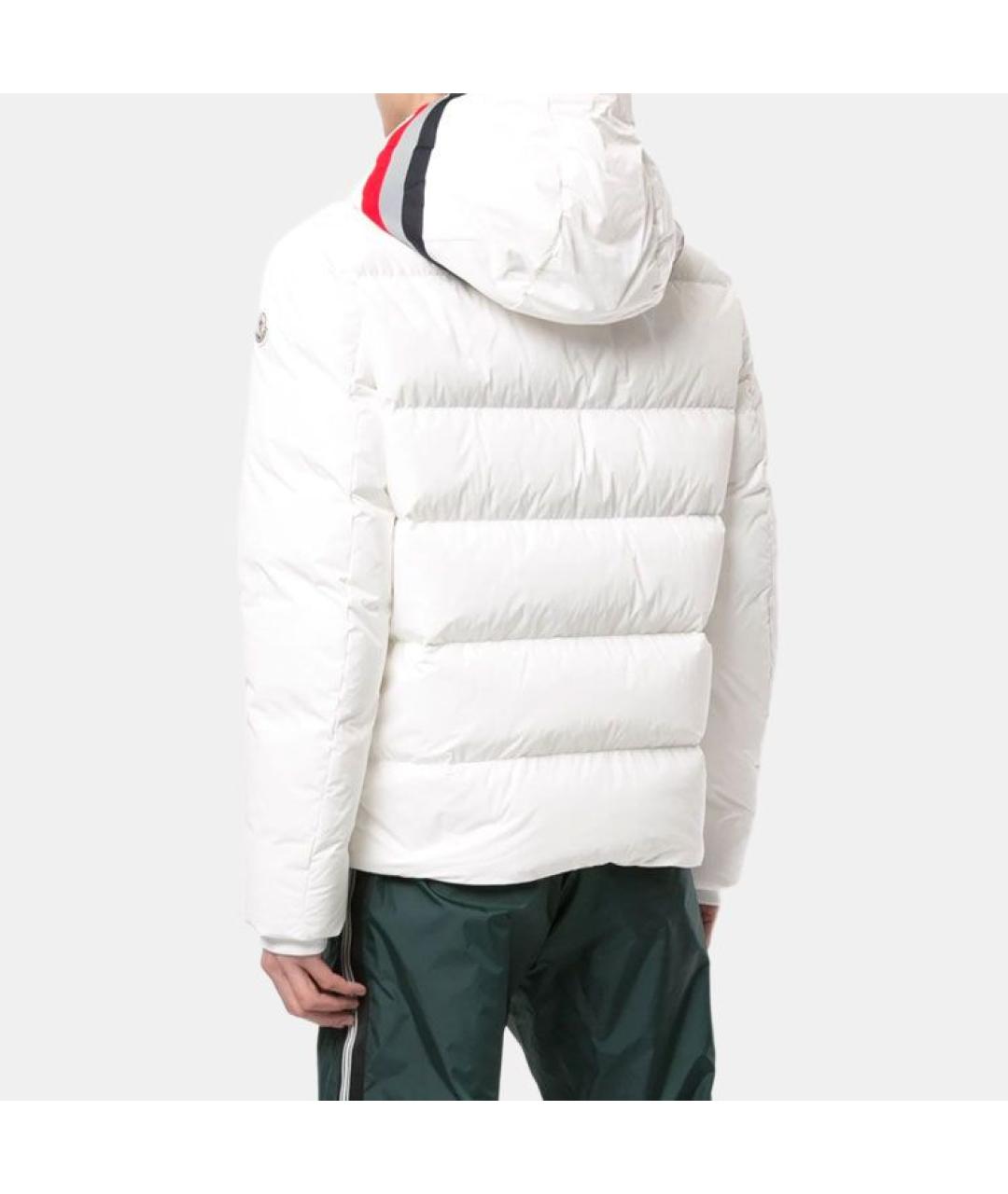 MONCLER Белая полиамидовая куртка, фото 6