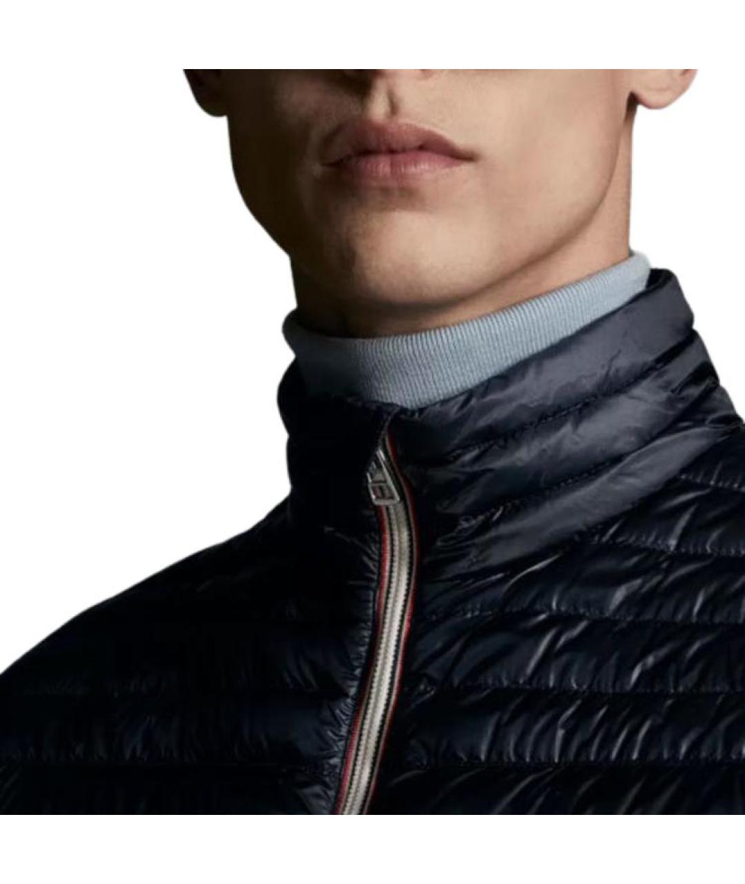 MONCLER Синяя полиамидовая куртка, фото 5