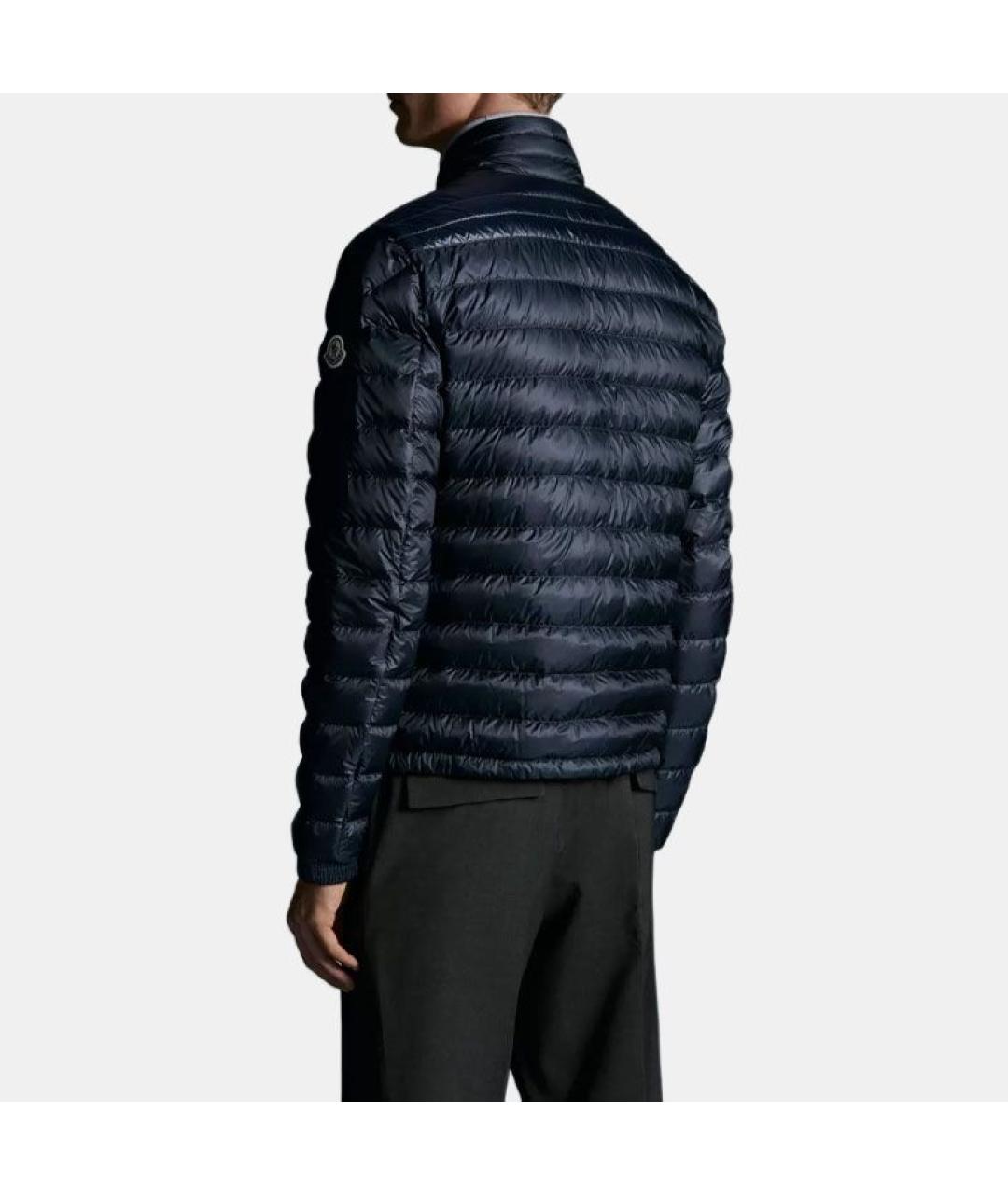 MONCLER Синяя полиамидовая куртка, фото 4
