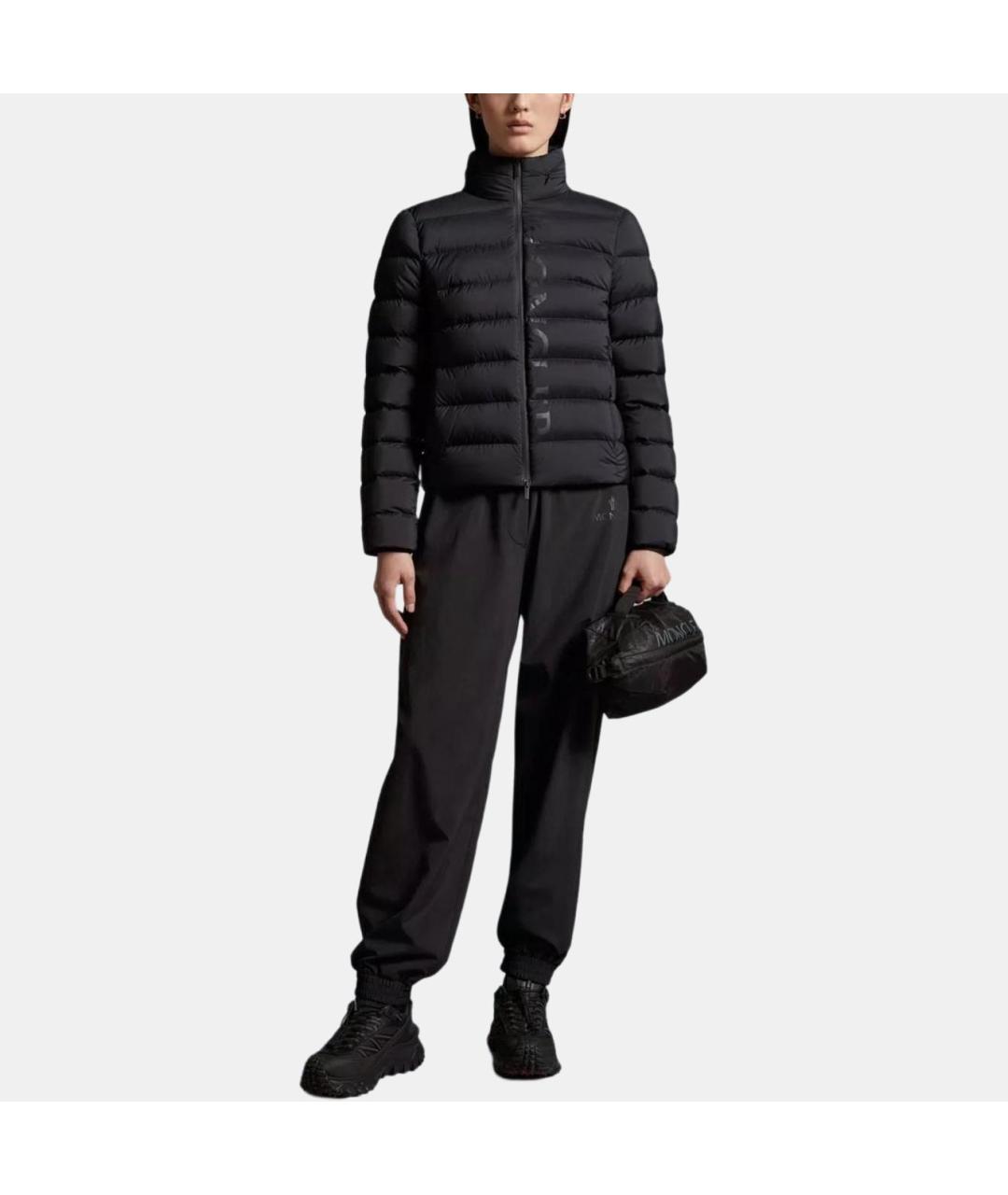 MONCLER Черная полиамидовая куртка, фото 7