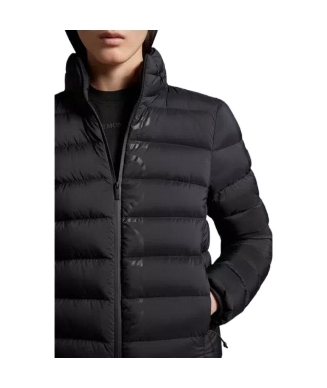 MONCLER Черная полиамидовая куртка, фото 2