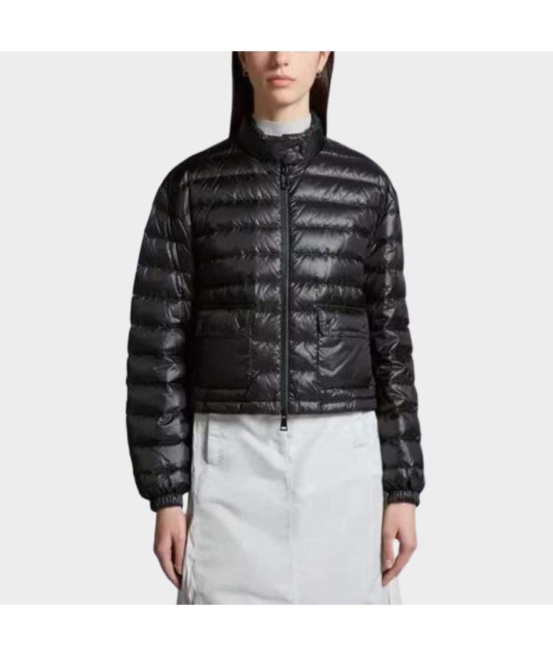 MONCLER Черная полиамидовая куртка, фото 3