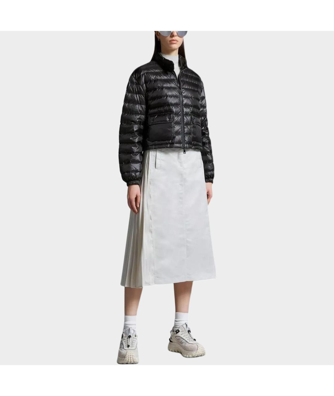 MONCLER Черная полиамидовая куртка, фото 4