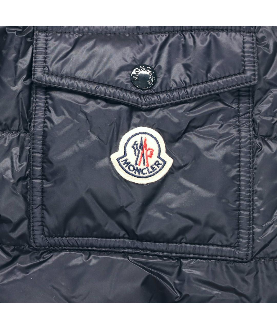 MONCLER Синяя полиамидовая куртка, фото 8