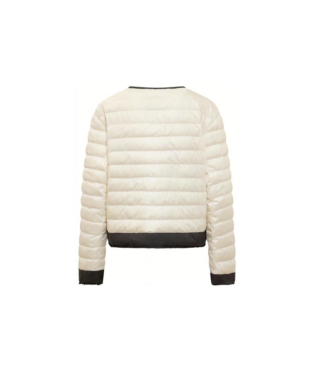 MONCLER Белая полиамидовая куртка, фото 2