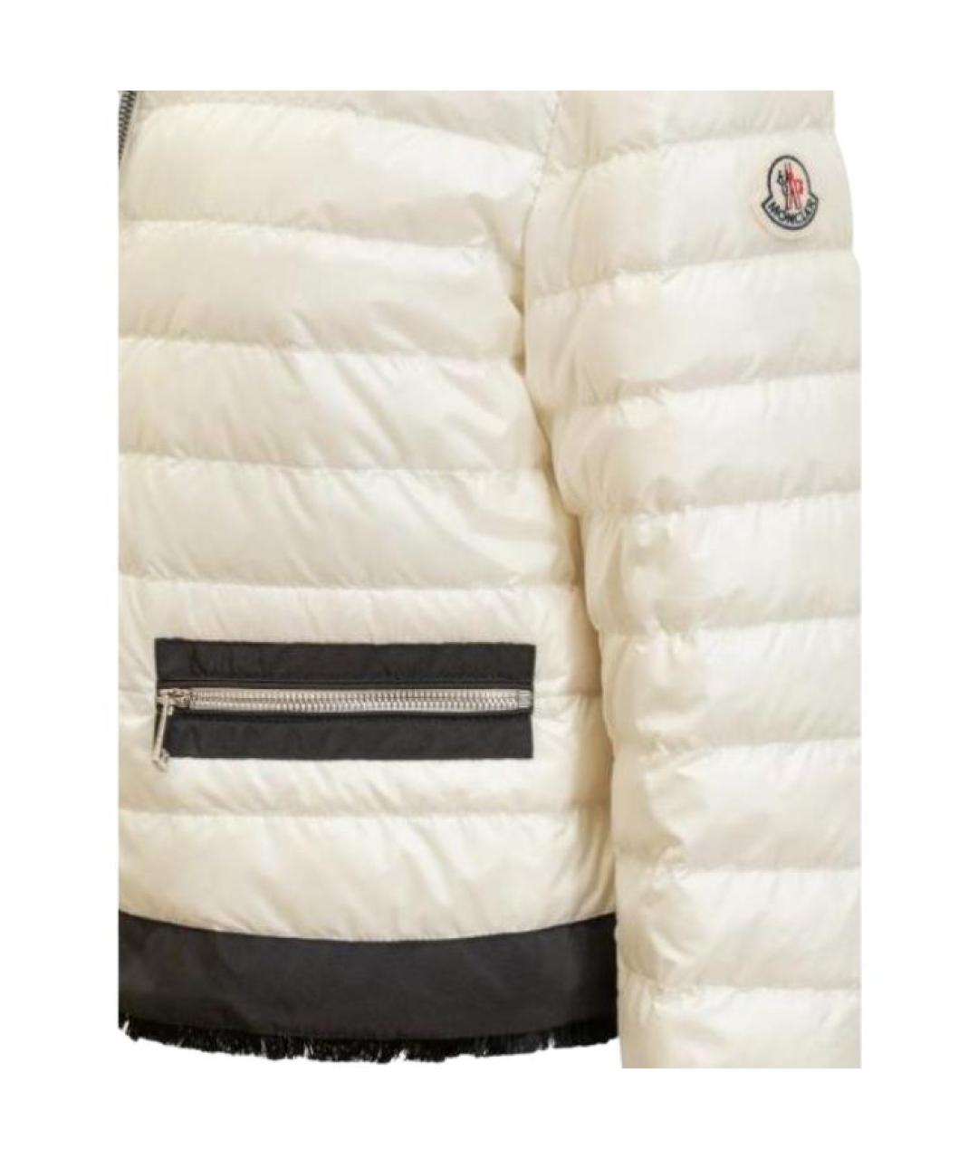 MONCLER Белая полиамидовая куртка, фото 3
