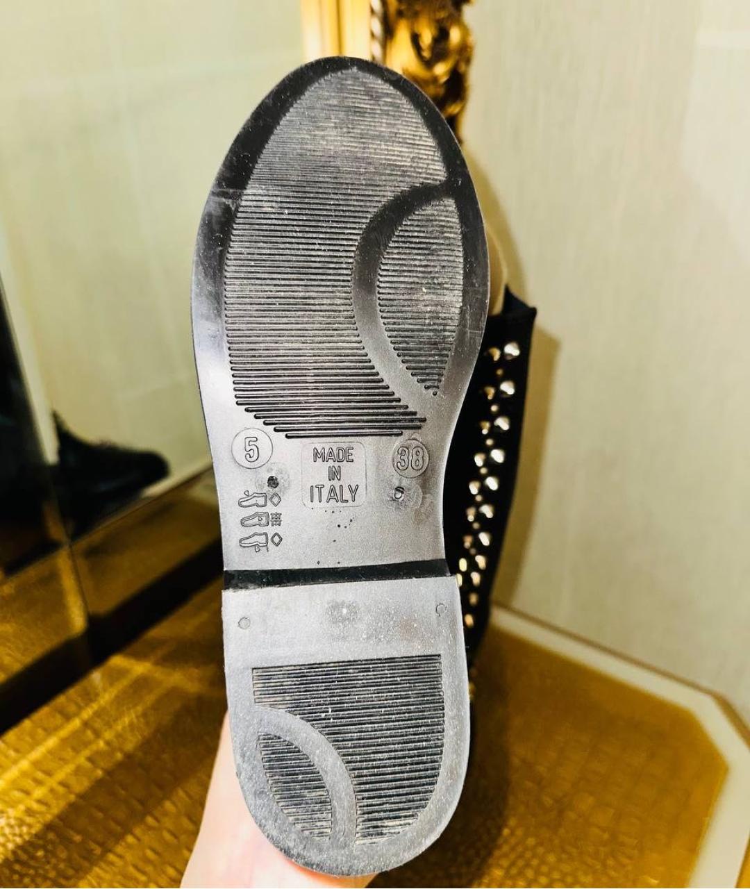 PHILIPP PLEIN Черные кожаные ботинки, фото 5