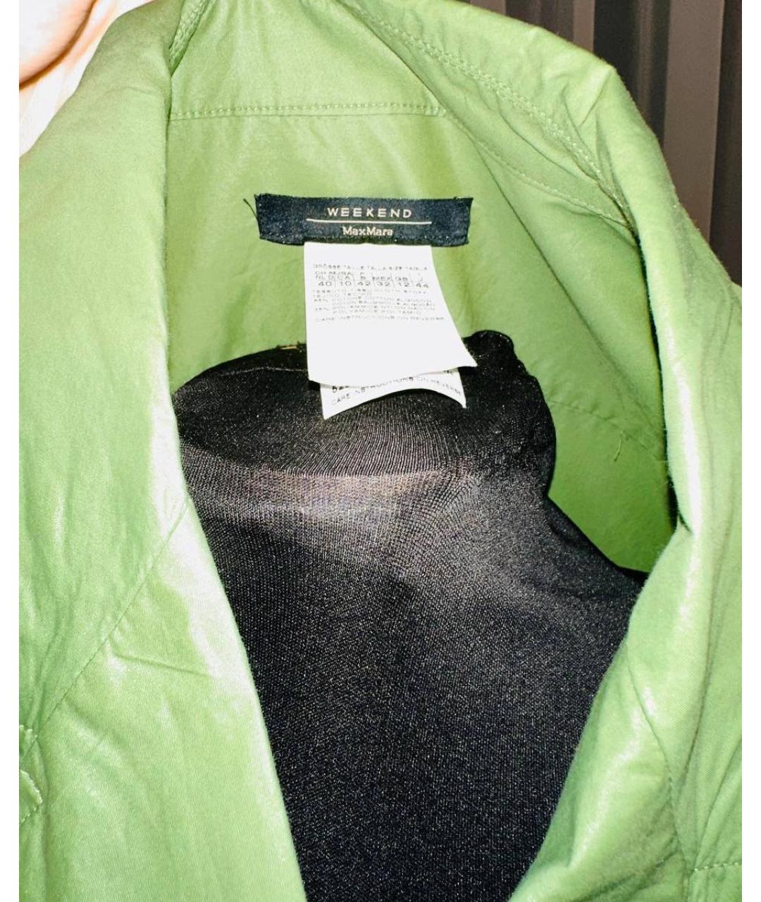 WEEKEND MAX MARA Зеленый тренч/плащ, фото 3