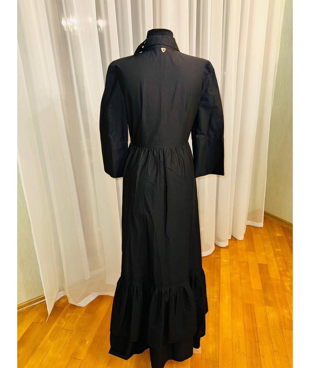 TWIN-SET Черное повседневное платье, фото 3