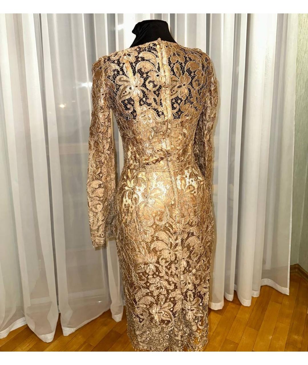 DOLCE&GABBANA Бежевое вечернее платье, фото 2