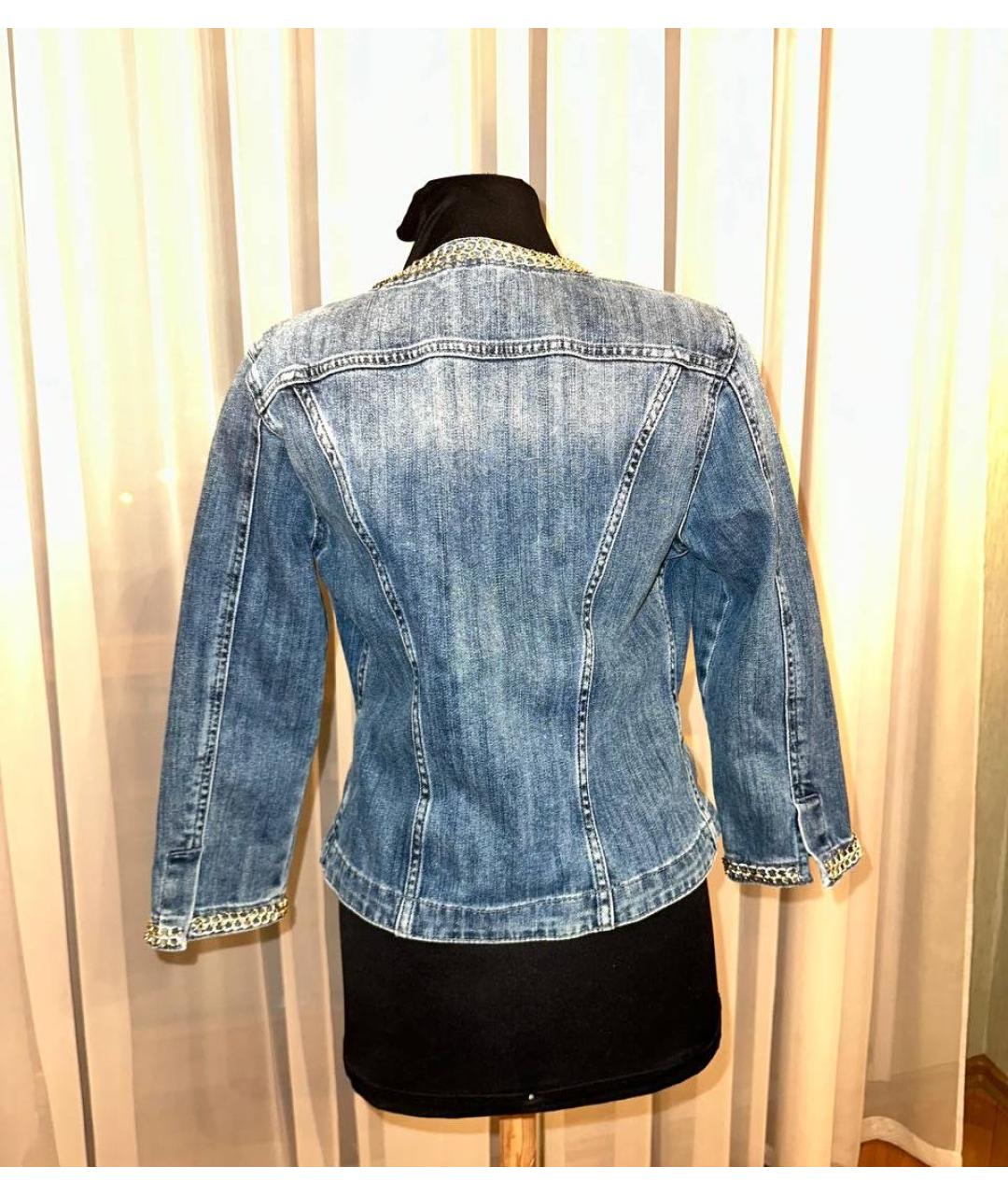 LIU JO Голубая деним куртка, фото 2