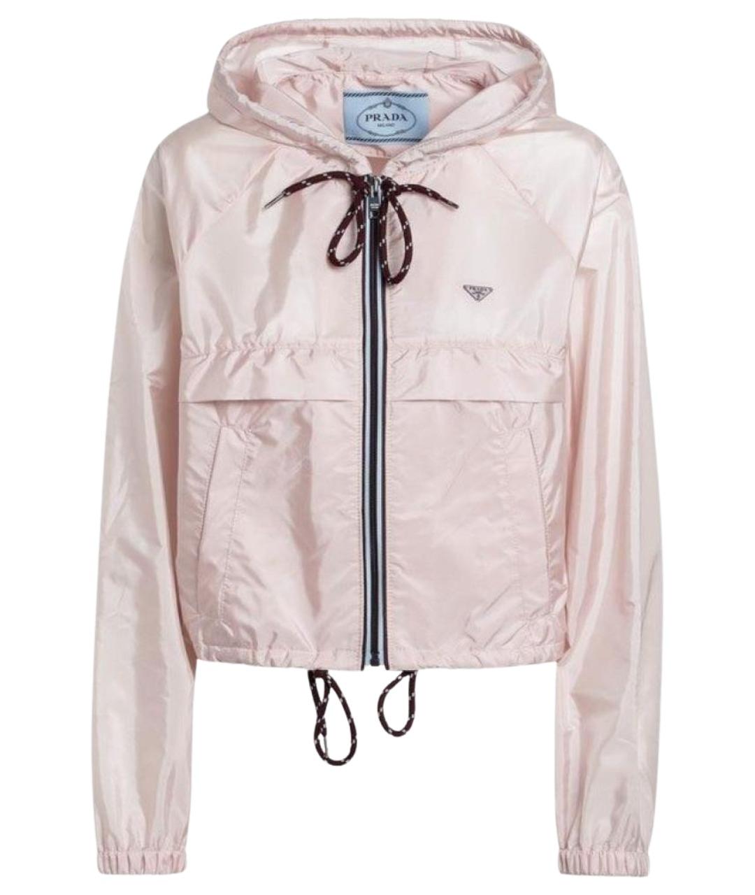 PRADA Розовая синтетическая куртка, фото 1
