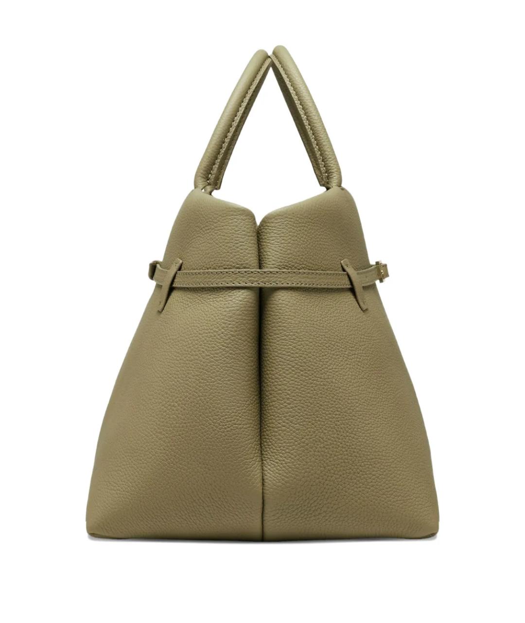 MANU ATELIER Зеленая кожаная сумка тоут, фото 3