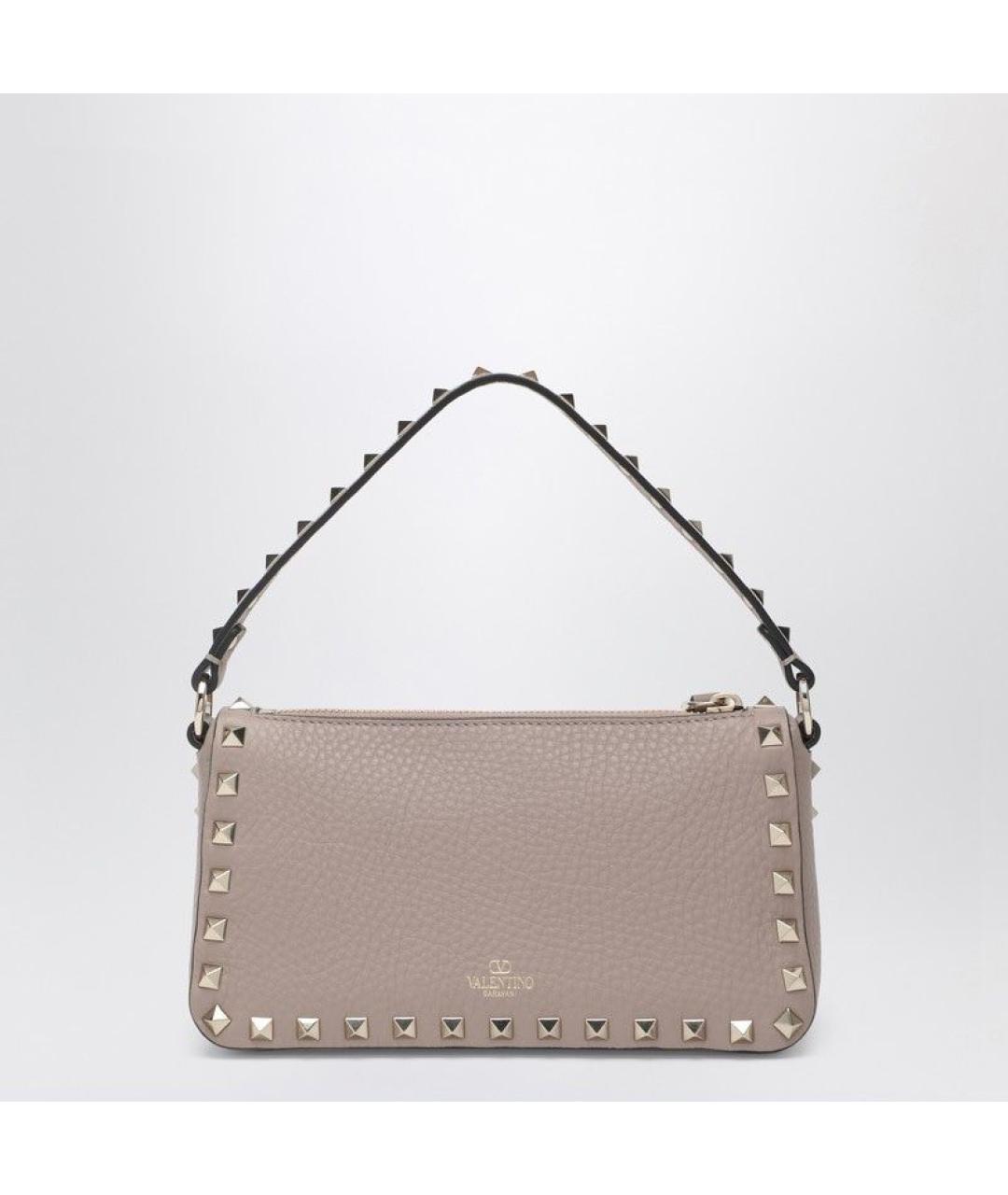 VALENTINO Розовая кожаная сумка через плечо, фото 2