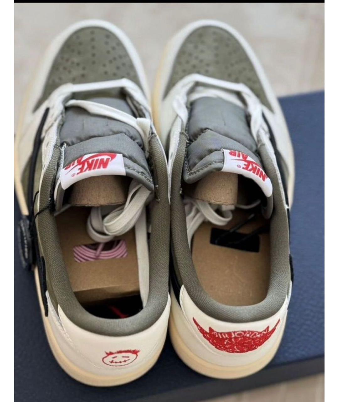 JORDAN Белые текстильные кроссовки, фото 3