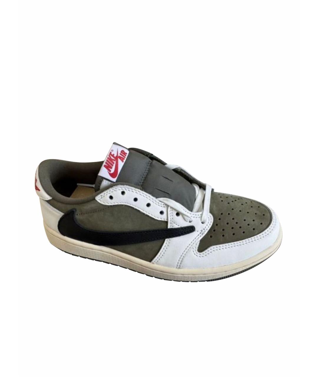 JORDAN Белые текстильные кроссовки, фото 1