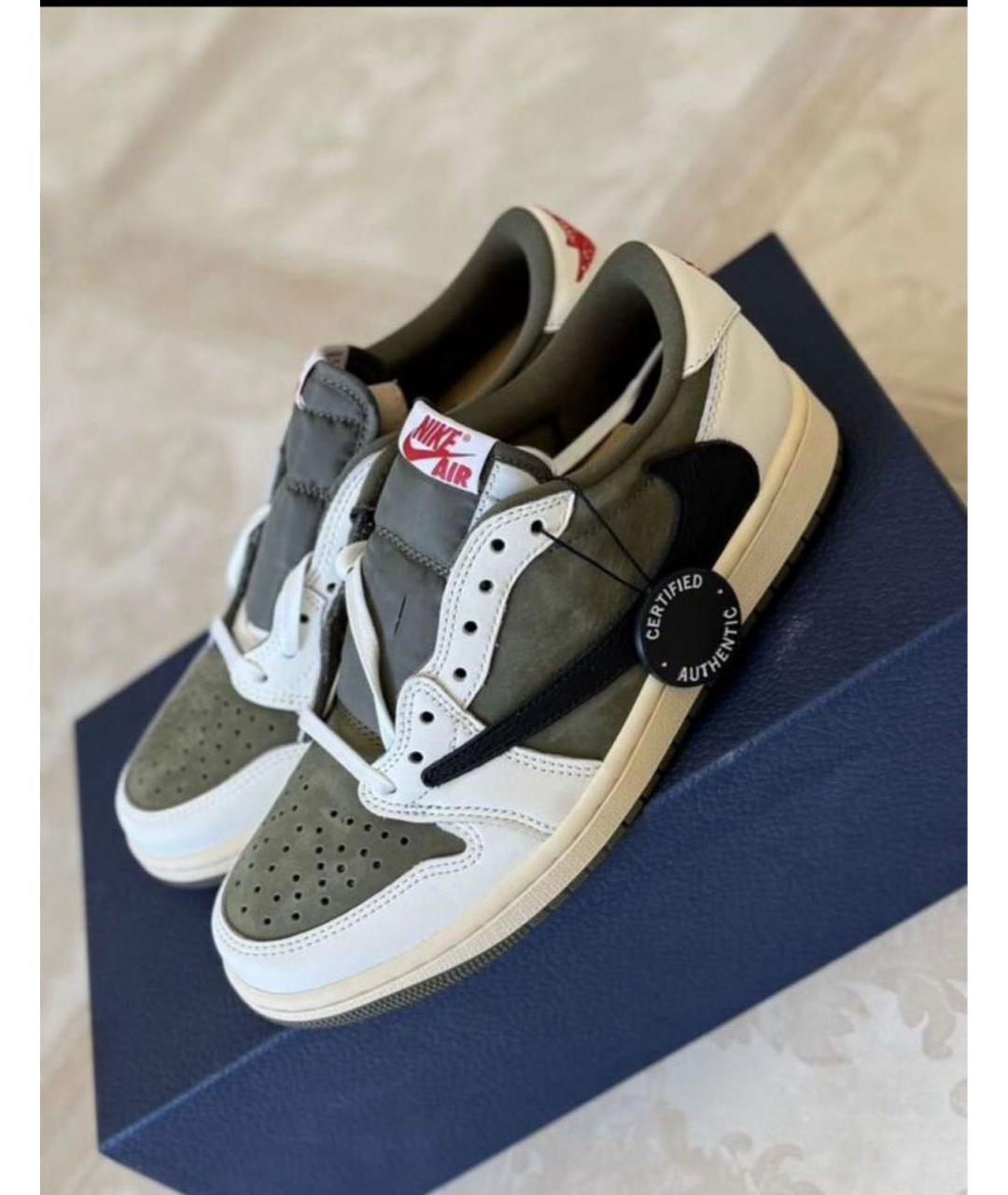 JORDAN Белые текстильные кроссовки, фото 5