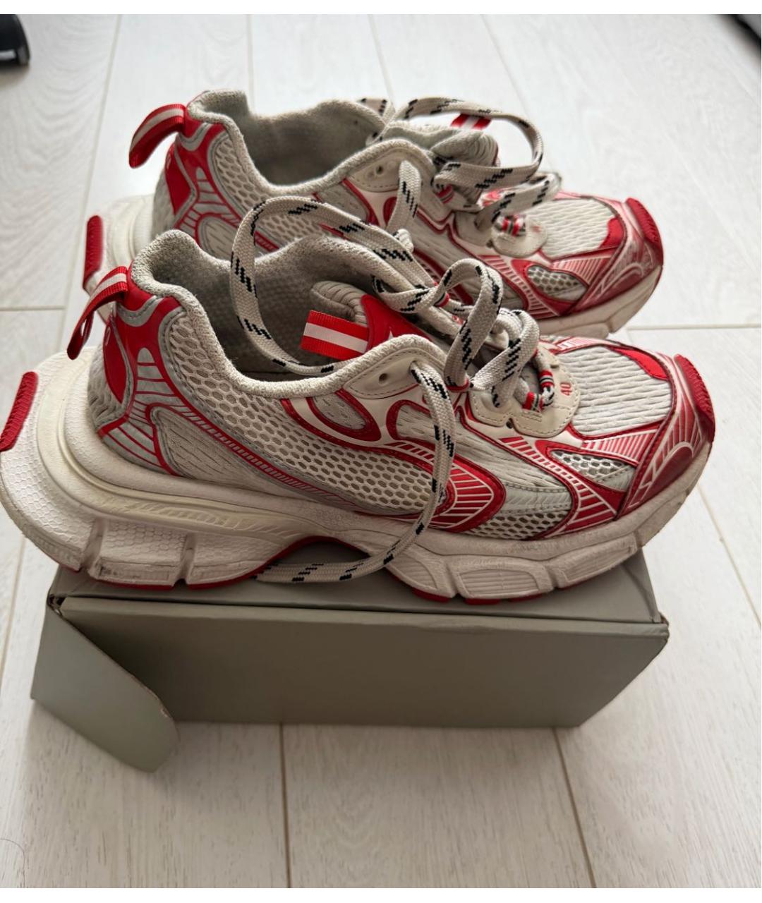 BALENCIAGA Красные низкие кроссовки / кеды, фото 5