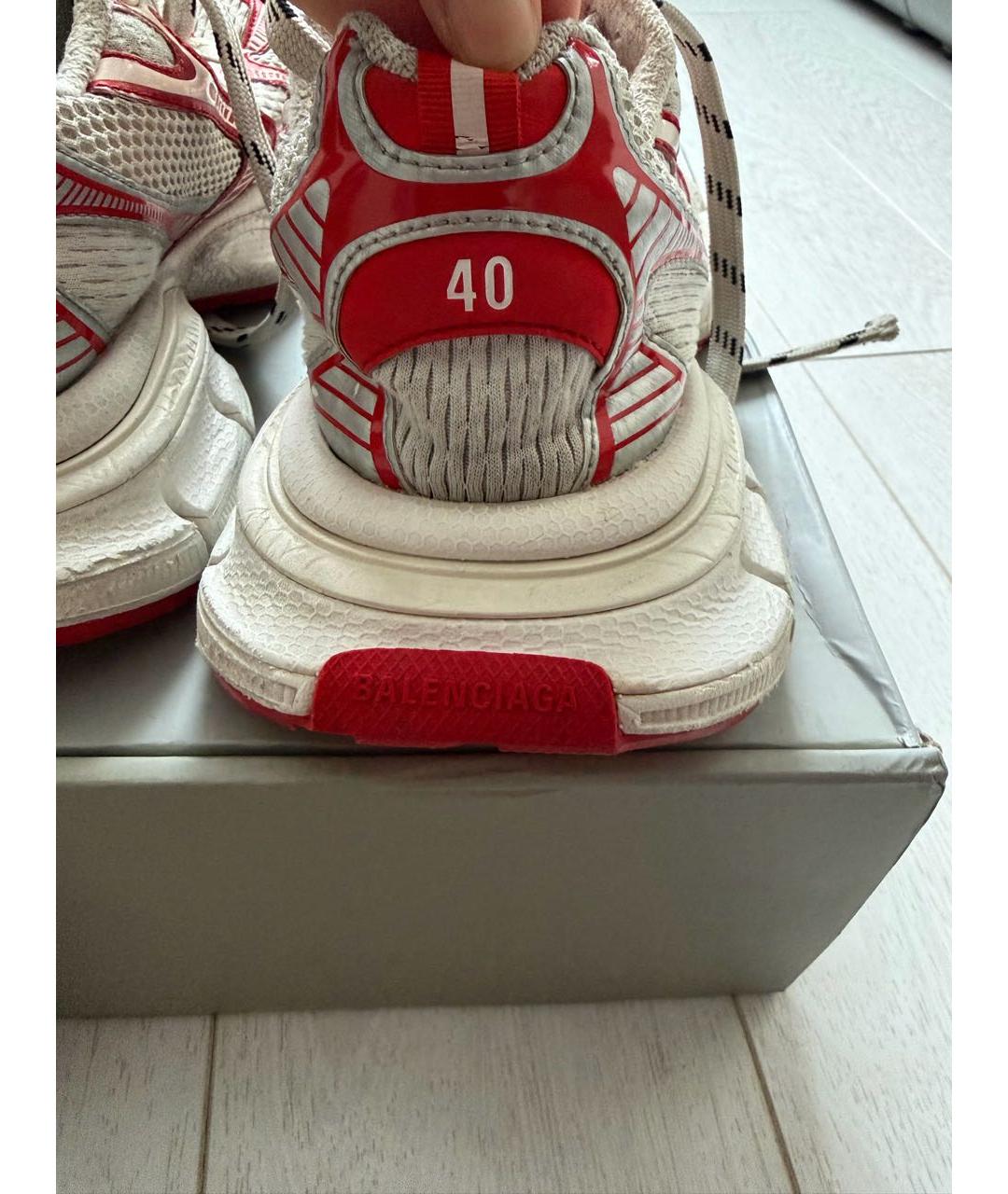 BALENCIAGA Красные низкие кроссовки / кеды, фото 3